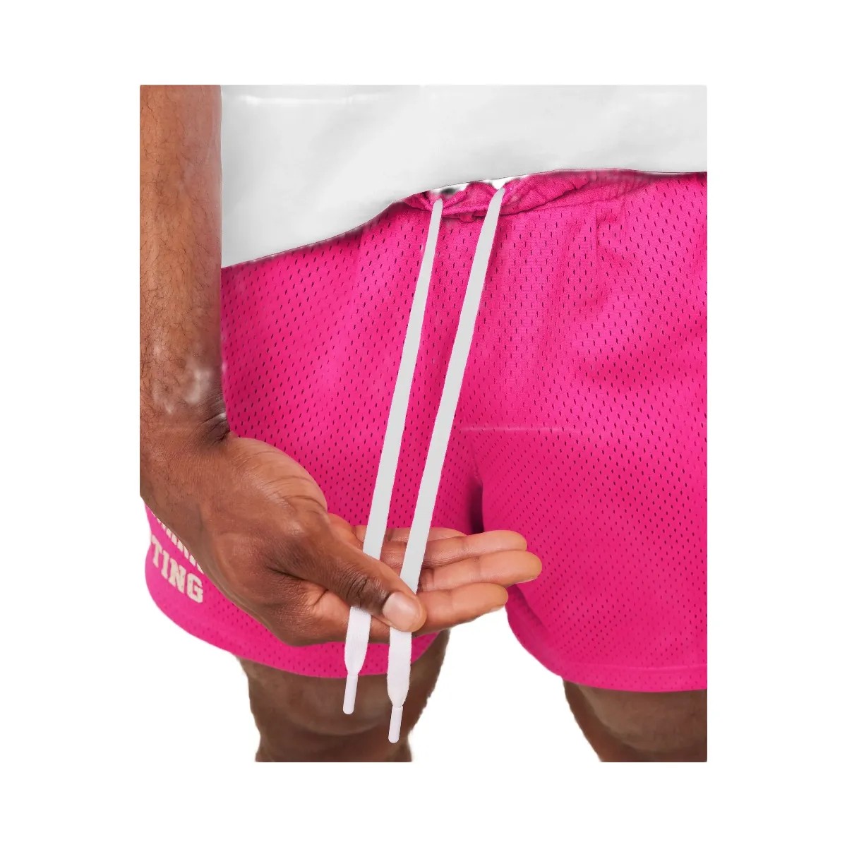 Gymshark Lifting Mesh 5" Shorts "Super-Set Pink" - HypeFly India View 6