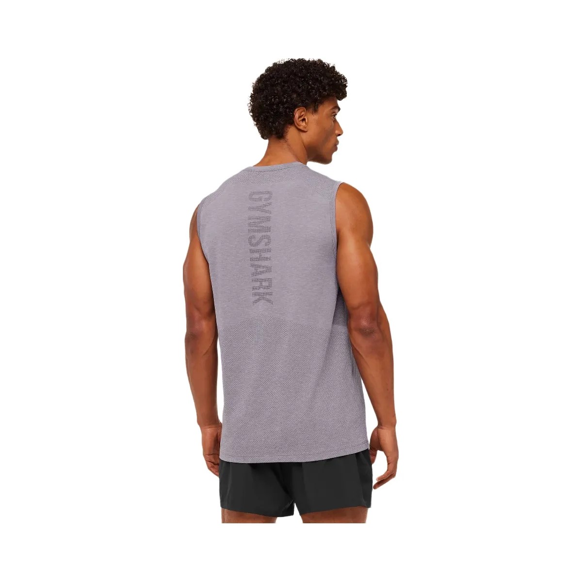 Gymshark Lightweight Seamless Tank "GS Fog Purple Marl" - HypeFly India View 2