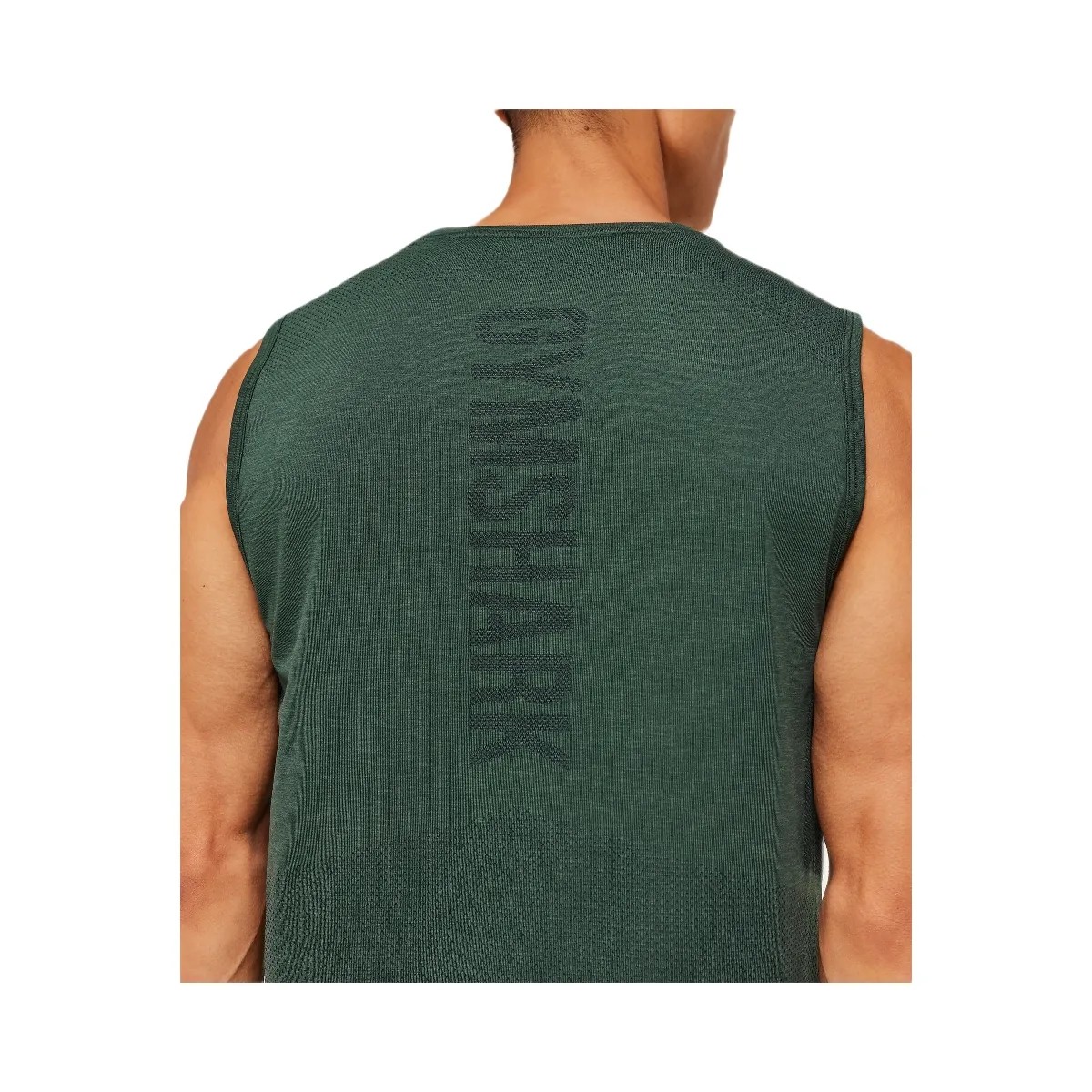 Gymshark Lightweight Seamless Tank "GS Victory Green Marl" - HypeFly India View 5