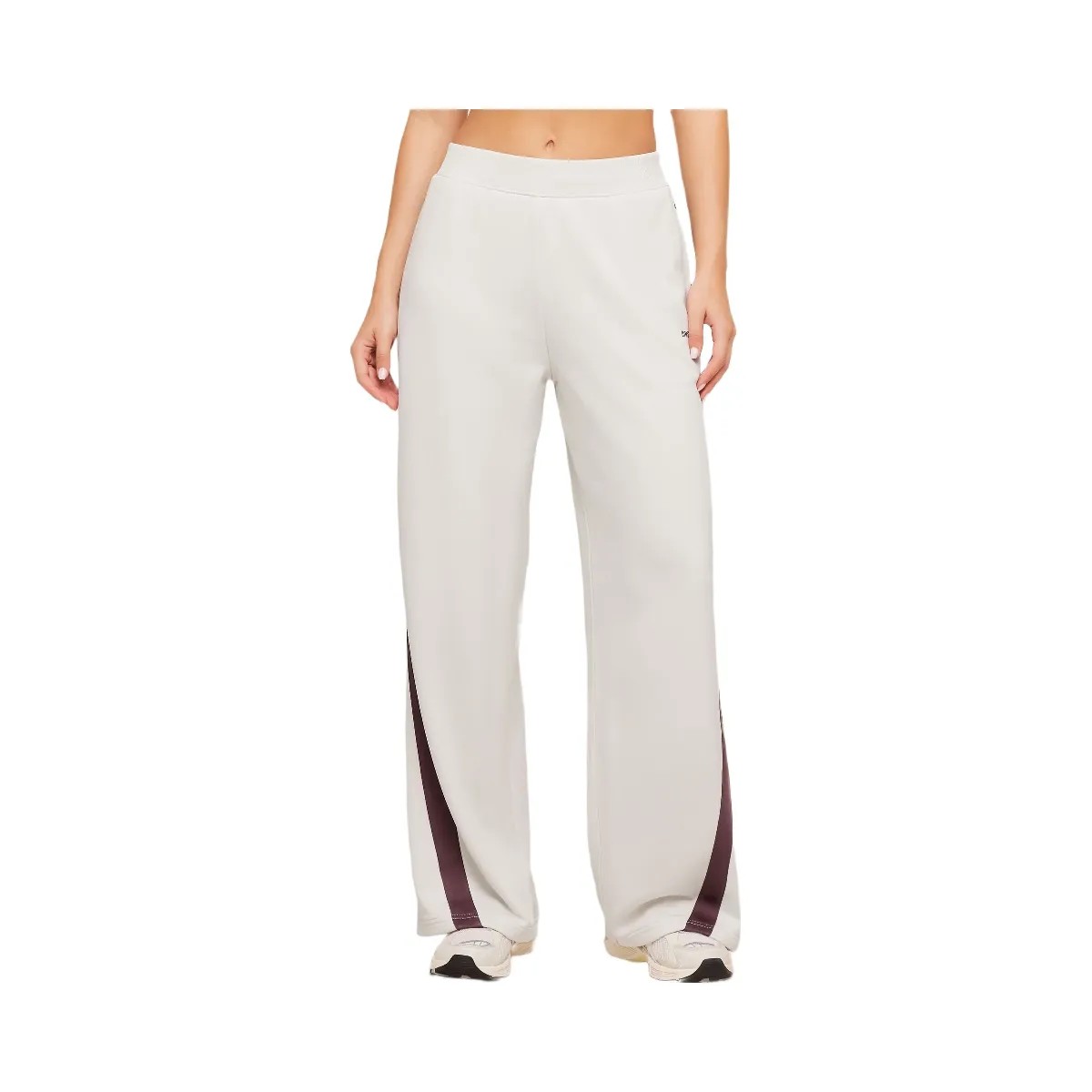 Gymshark Lightweight Tricot Wide Leg Pants "Tinted White Cherry Purple" - HypeFly India View 2