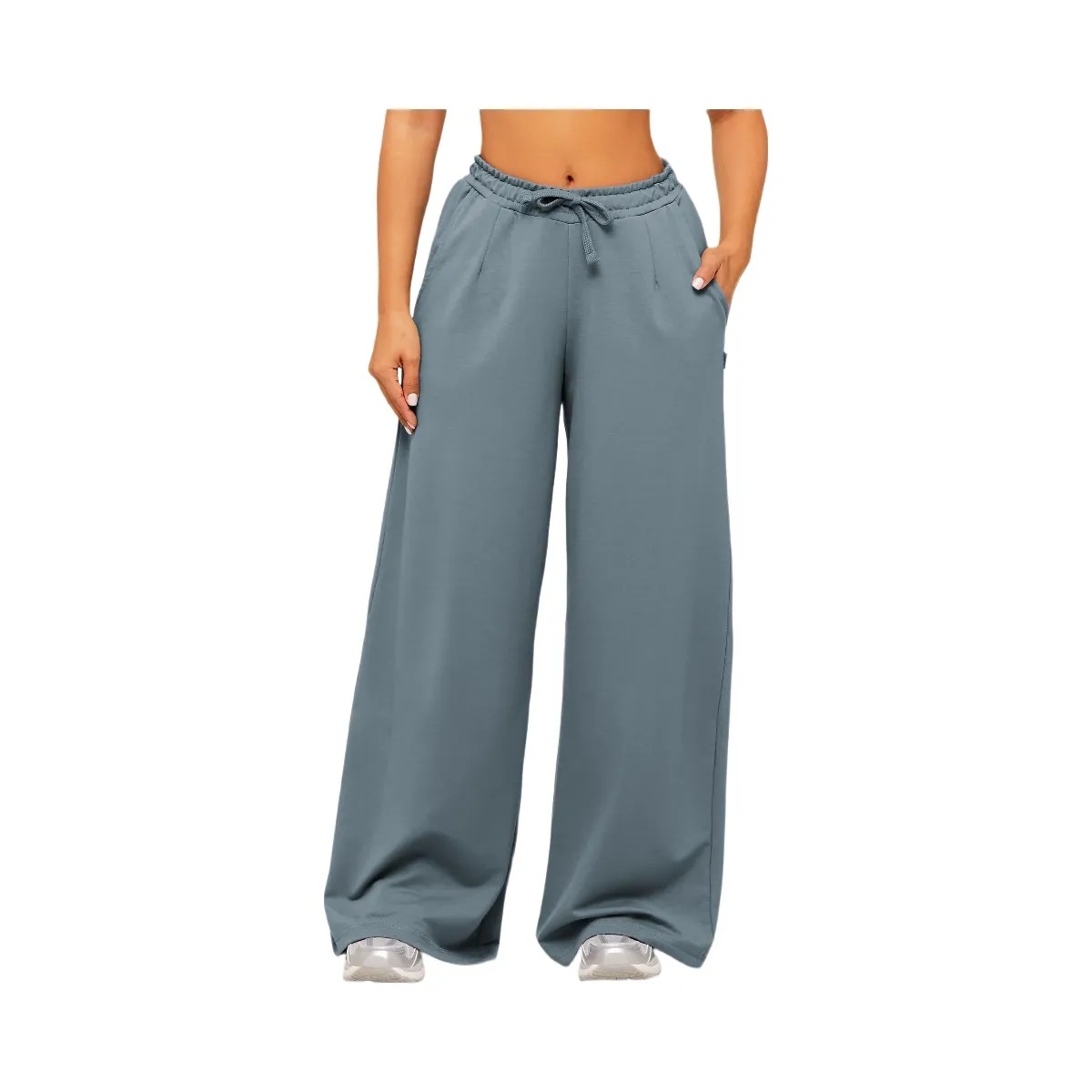Gymshark Lightweight Wide Leg Pant Short "Iron Blue" - HypeFly India View 1