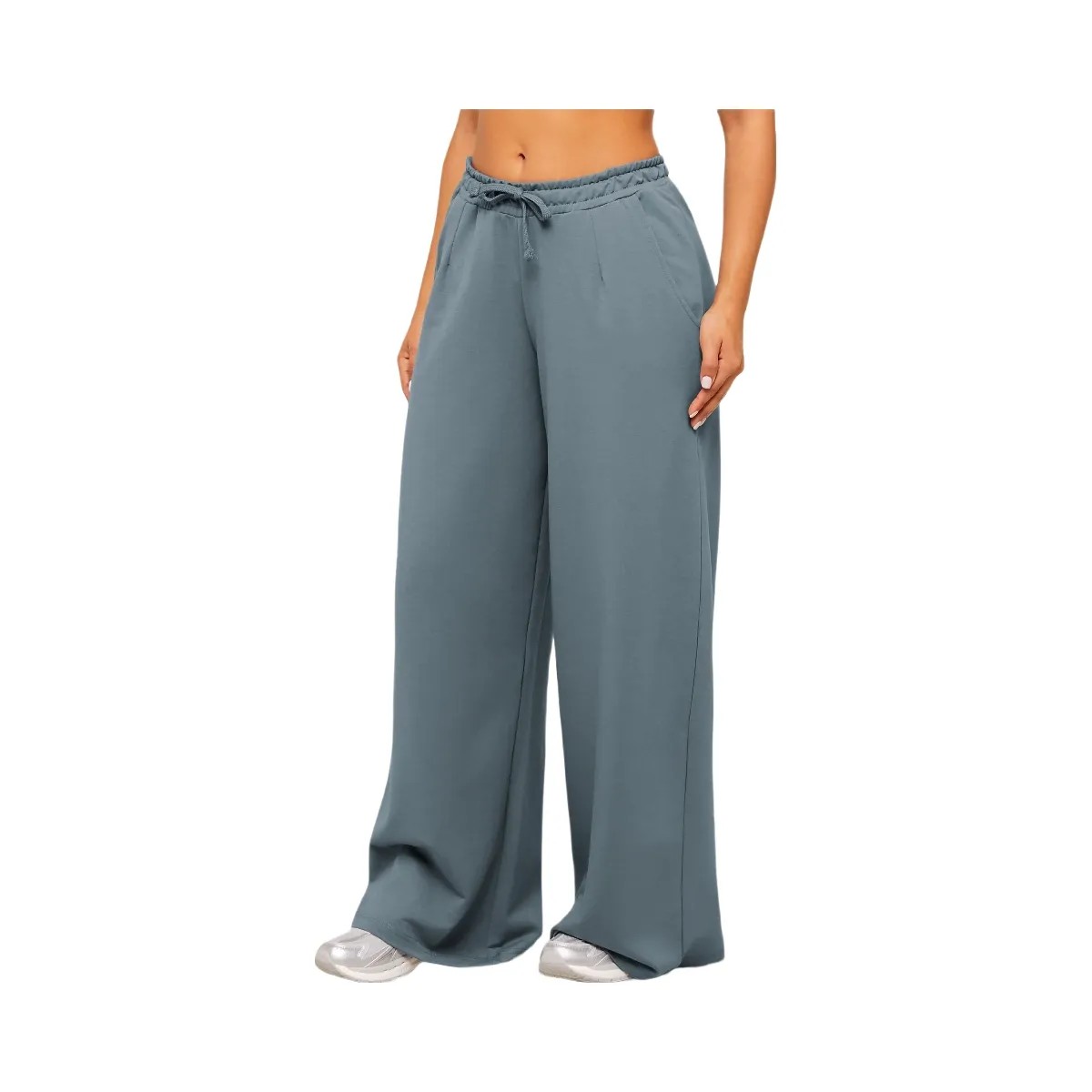 Gymshark Lightweight Wide Leg Pant Short "Iron Blue" - HypeFly India View 4