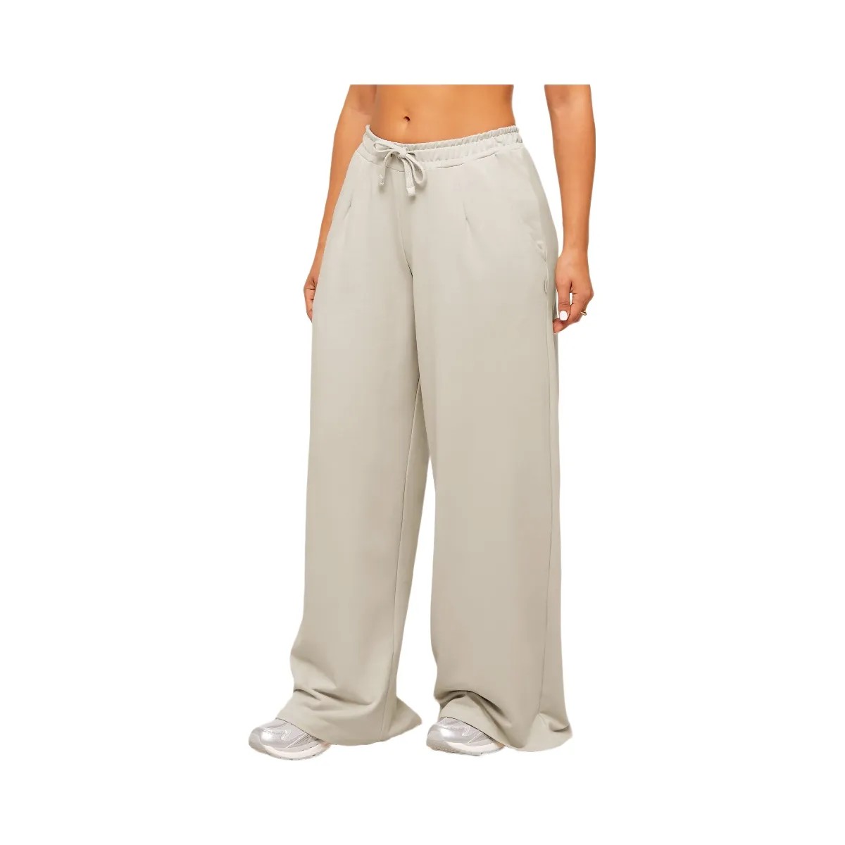 Gymshark Lightweight Wide Leg Pant Short "Pebble Grey" - HypeFly India View 4
