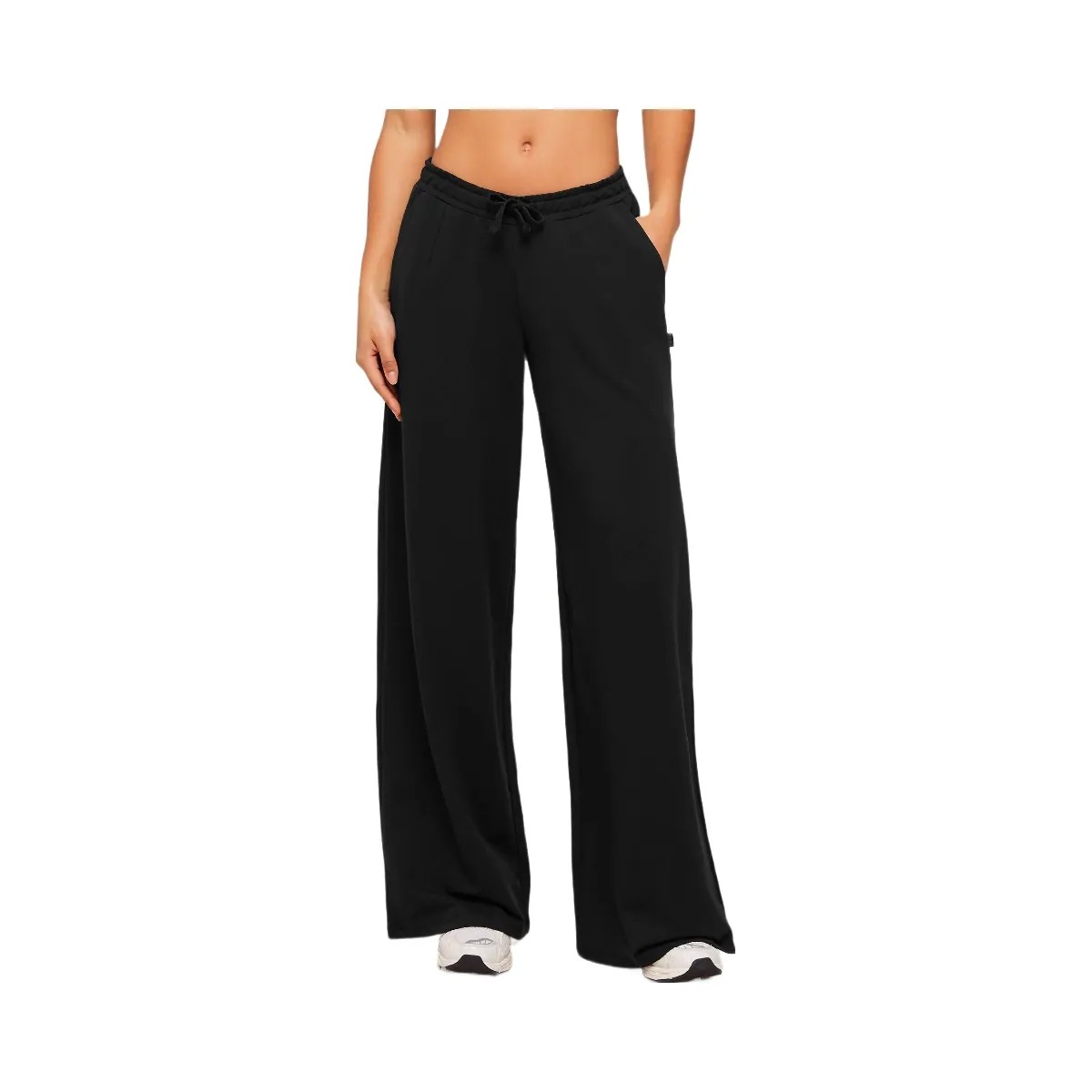 Gymshark Lightweight Wide Leg Pant Tall "Black" - HypeFly India View 1
