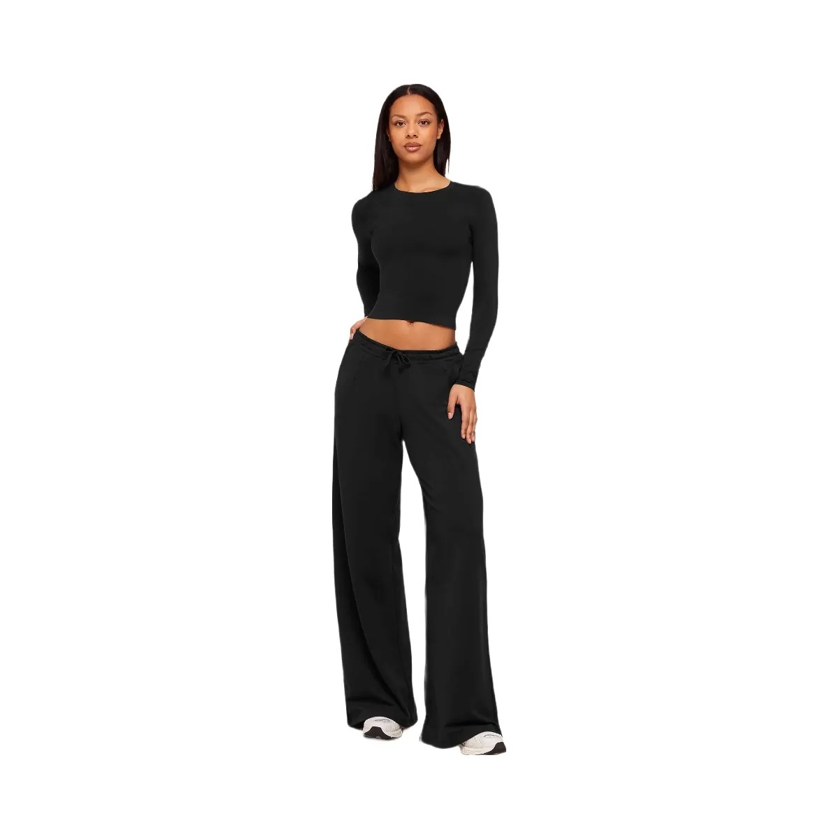 Gymshark Lightweight Wide Leg Pant Tall "Black" - HypeFly India View 5