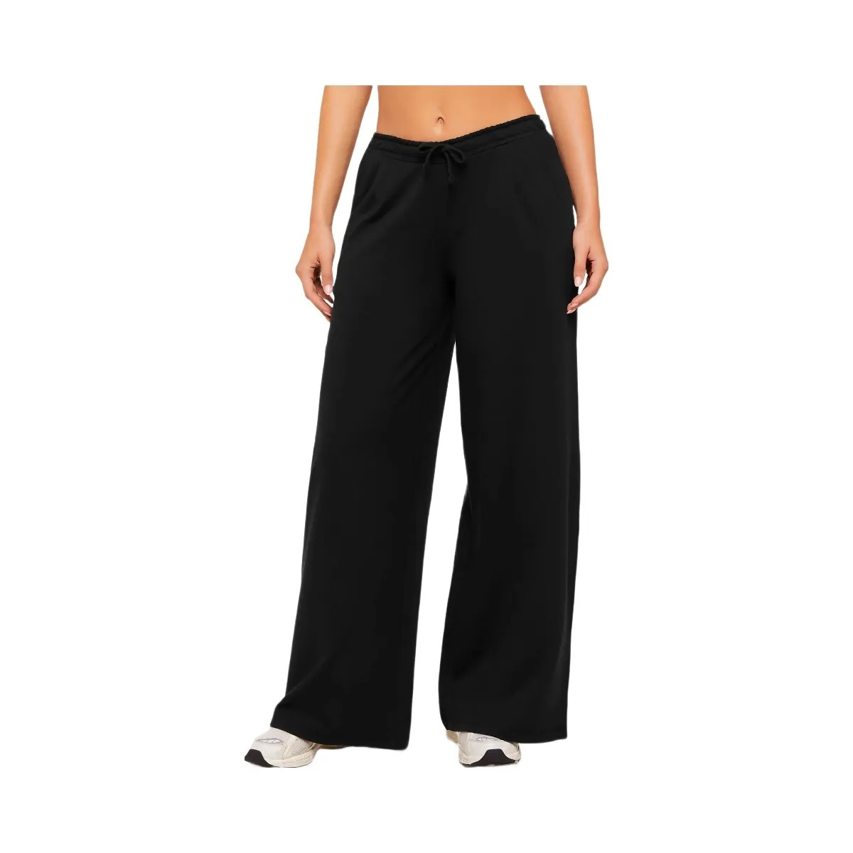 Gymshark Lightweight Wide Leg Pants Regular "Black" - HypeFly India View 1