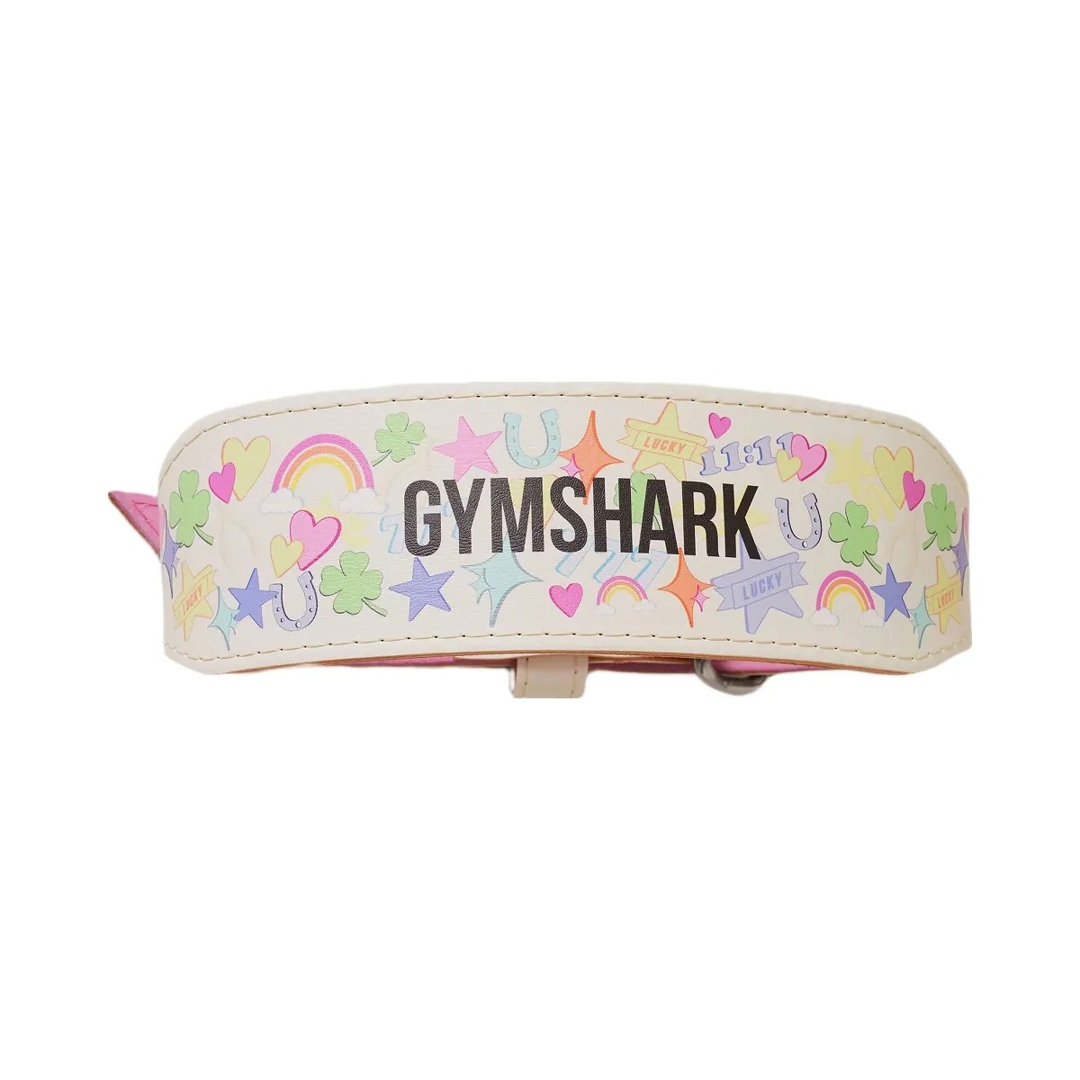 Gymshark Lucky Graphic Lifting Belt "Tinted White" - HypeFly India View 2
