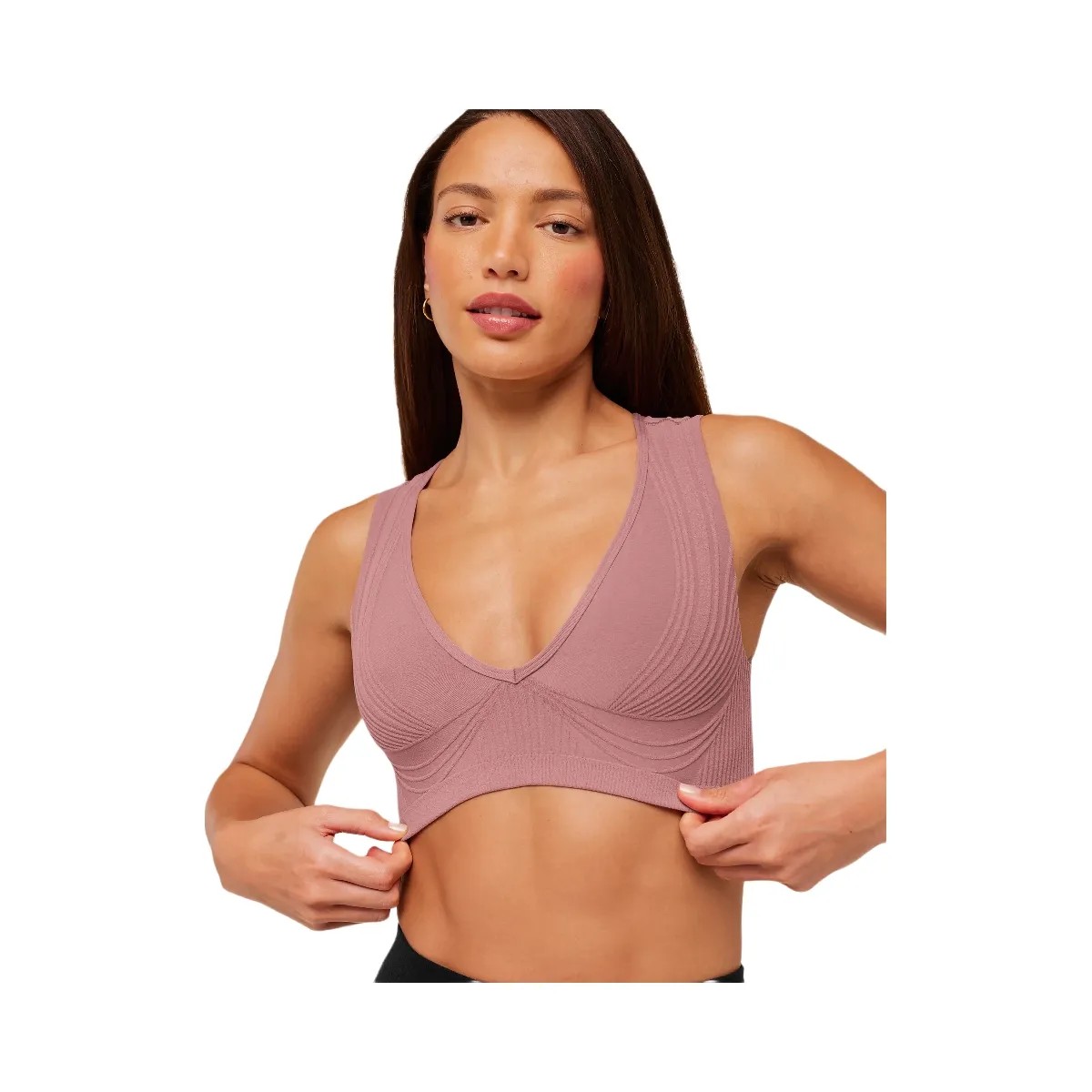 Gymshark Luxe Light Support Sports Bra "Calm Pink" - HypeFly India View 6