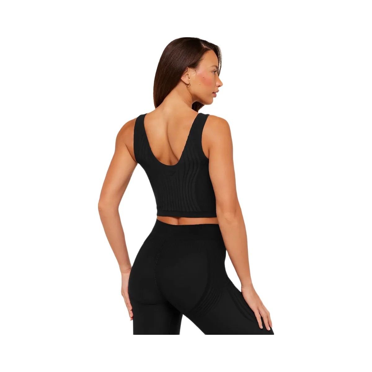 Gymshark Luxe Tank "GS Black" - HypeFly India View 2