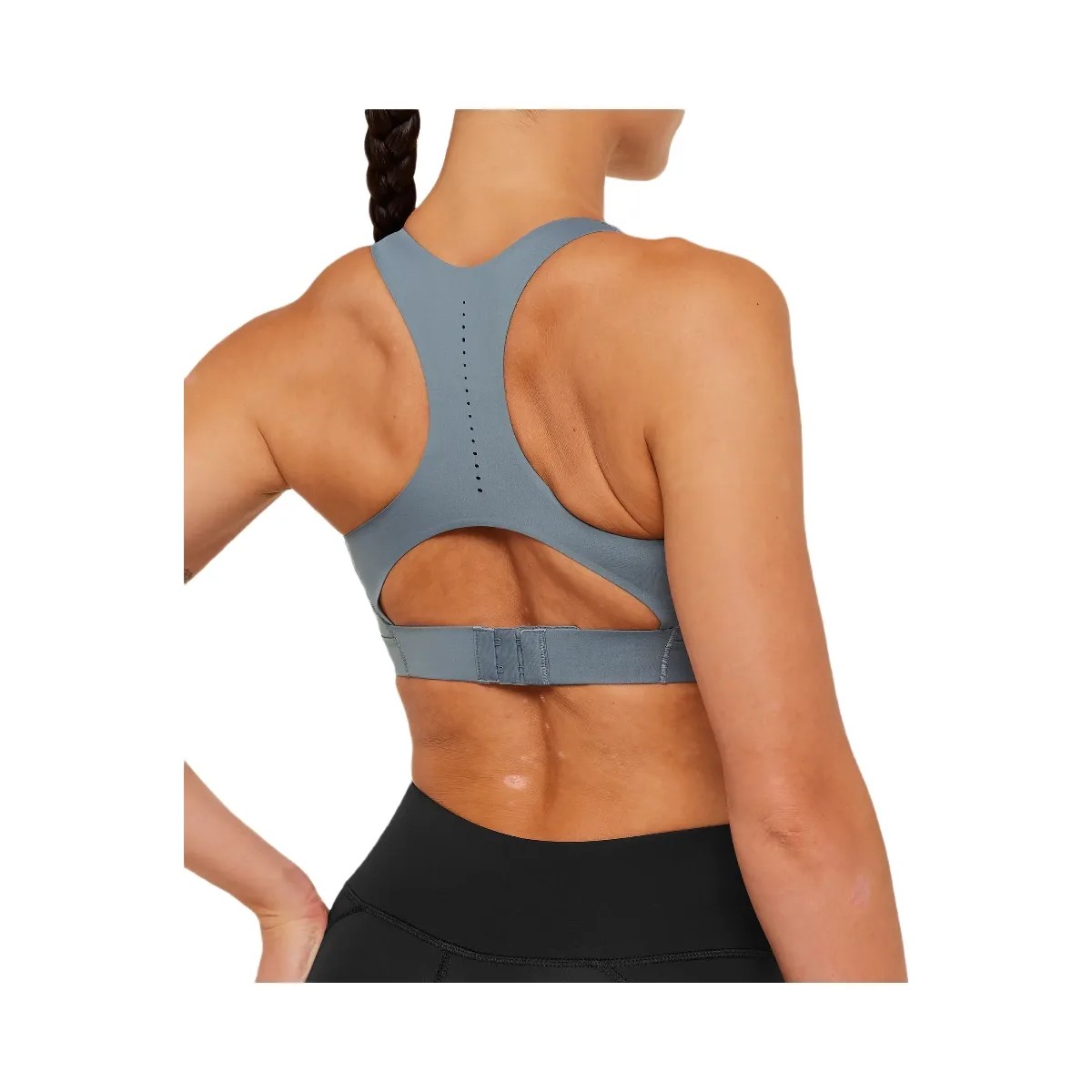 Gymshark Medium Support Running Sports Bra "Iron Blue" - HypeFly India View 5