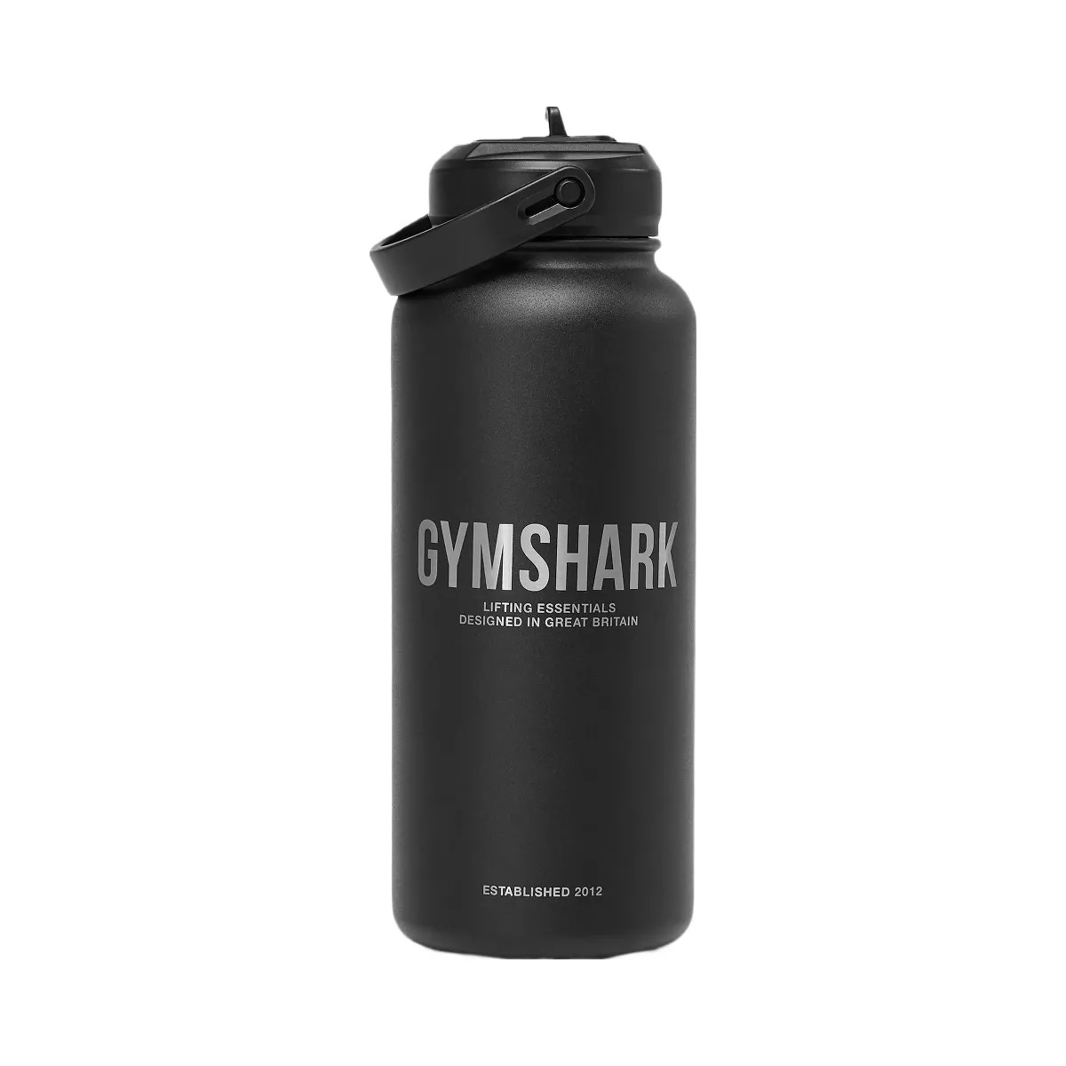 Gymshark Metal Insulated Straw Bottle 1L "Black" - HypeFly India View 1