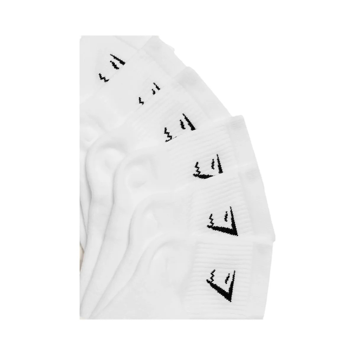 Gymshark Midi Socks 6pk "GS White" - HypeFly India View 2
