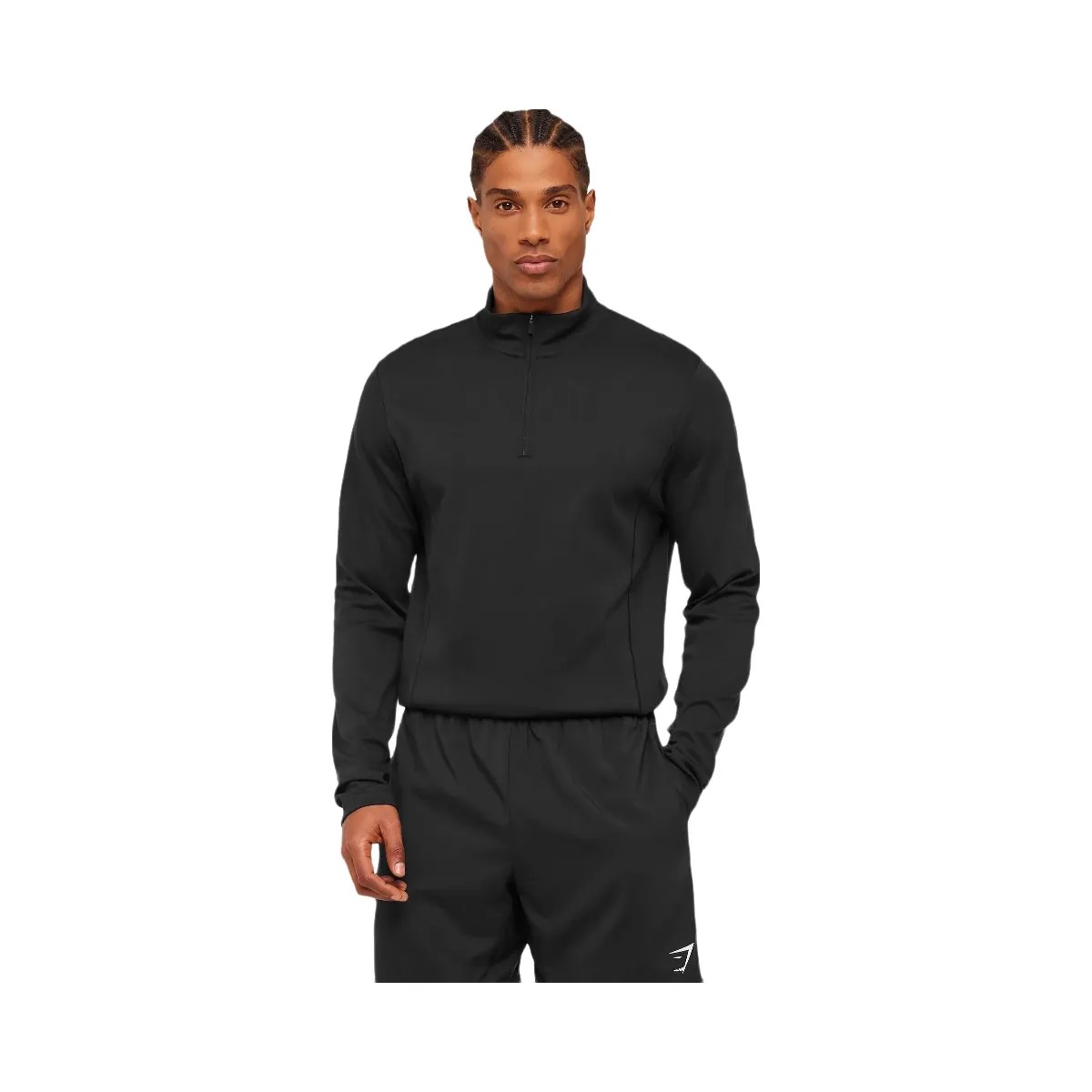 Gymshark Off Duty 1/4 Zip "Black" - HypeFly India View 1