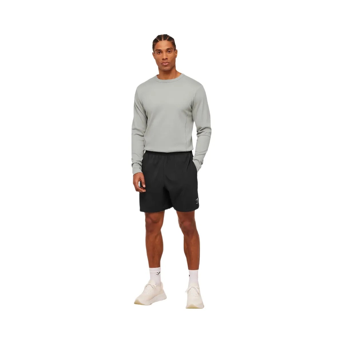 Gymshark Off Duty Long Sleeve T-Shirt "Smokey Grey" - HypeFly India View 4