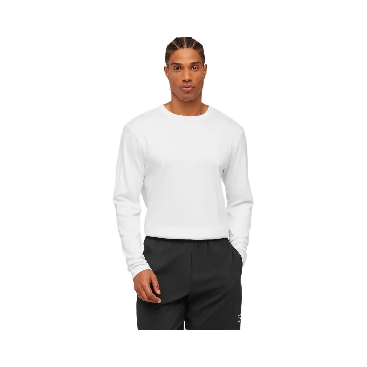 Gymshark Off Duty Long Sleeve T-Shirt "White" - HypeFly India View 1