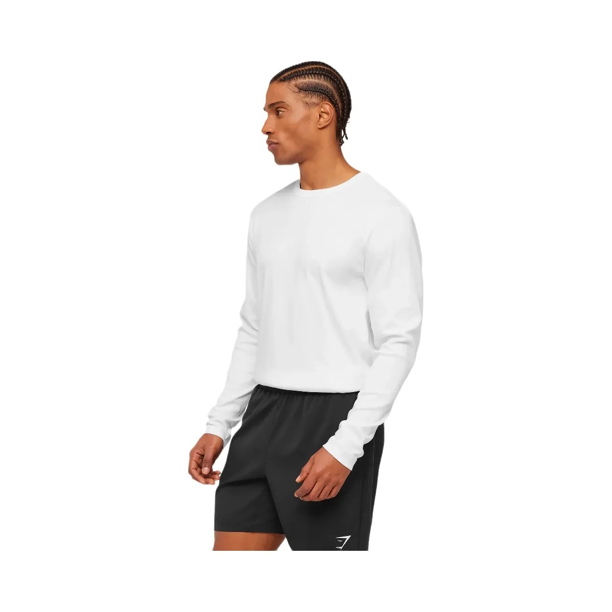 Gymshark Off Duty Long Sleeve T-Shirt "White" - HypeFly India View 3