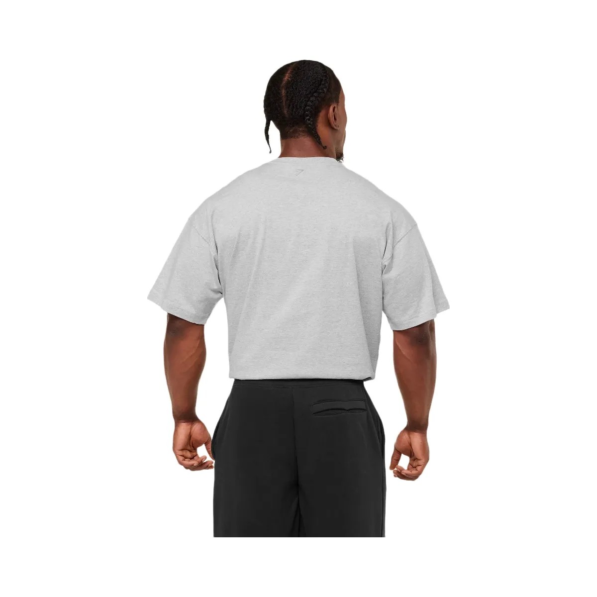 Gymshark Olde English T-Shirt "Bros Soft Grey Marl" - HypeFly India View 2