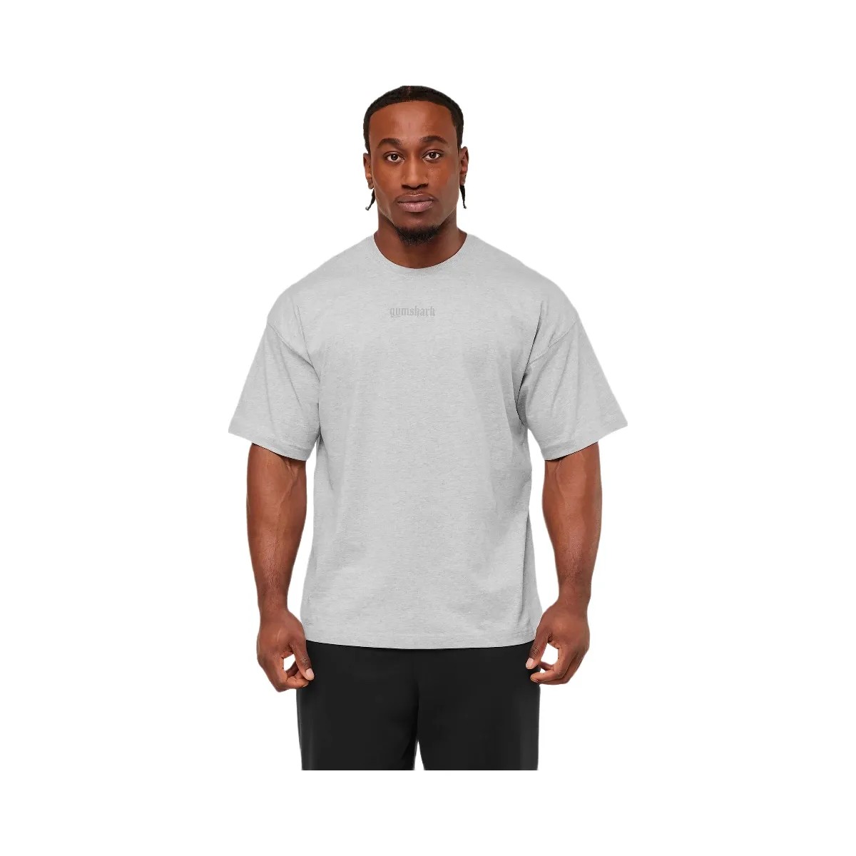 Gymshark Olde English T-Shirt "Bros Soft Grey Marl" - HypeFly India View 4