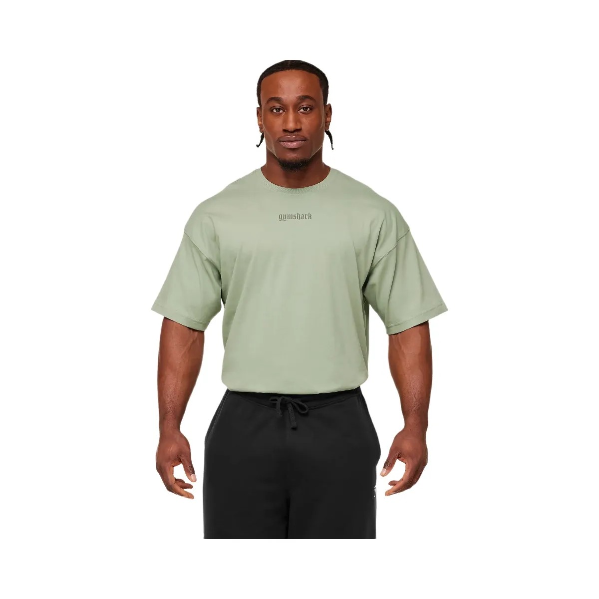 Gymshark Olde English T-Shirt "GS Haze Green" - HypeFly India View 3