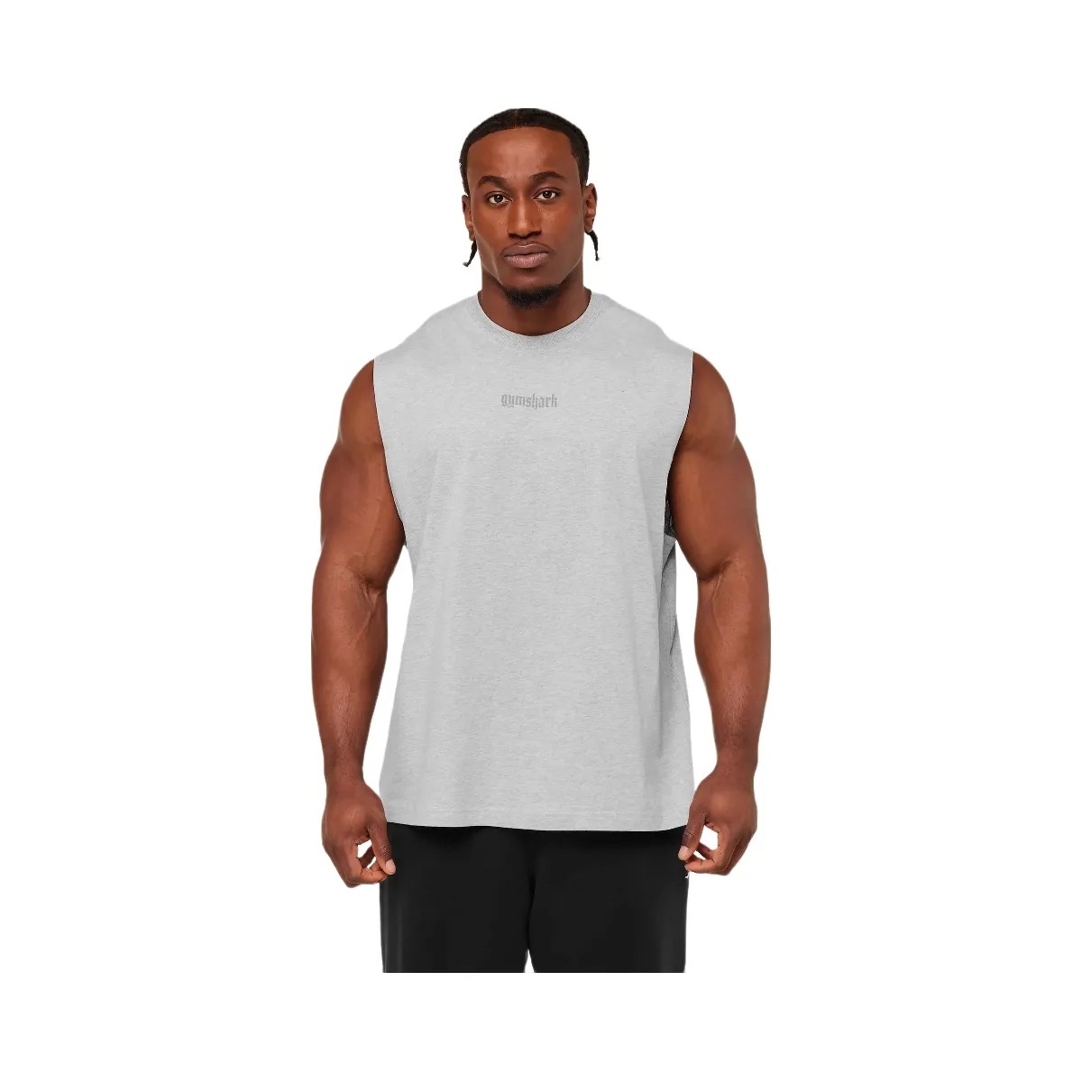 Gymshark Olde English Tank "Bros Soft Grey Marl" - HypeFly India View 4
