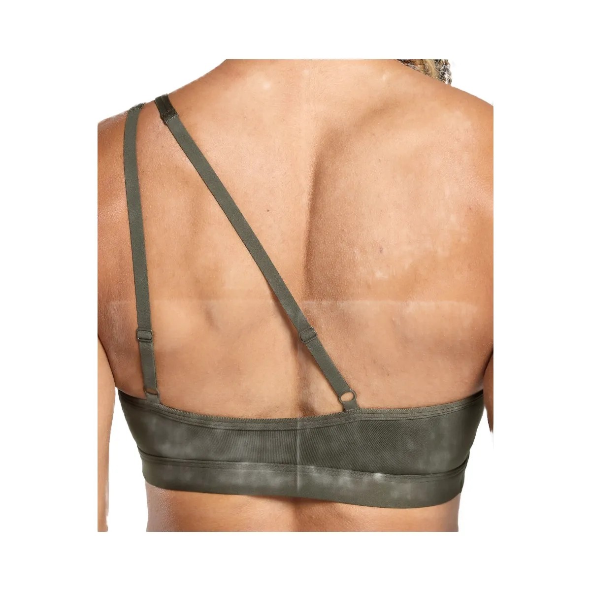 Gymshark One Shoulder Sports Bra "Weighted Green" - HypeFly India View 4