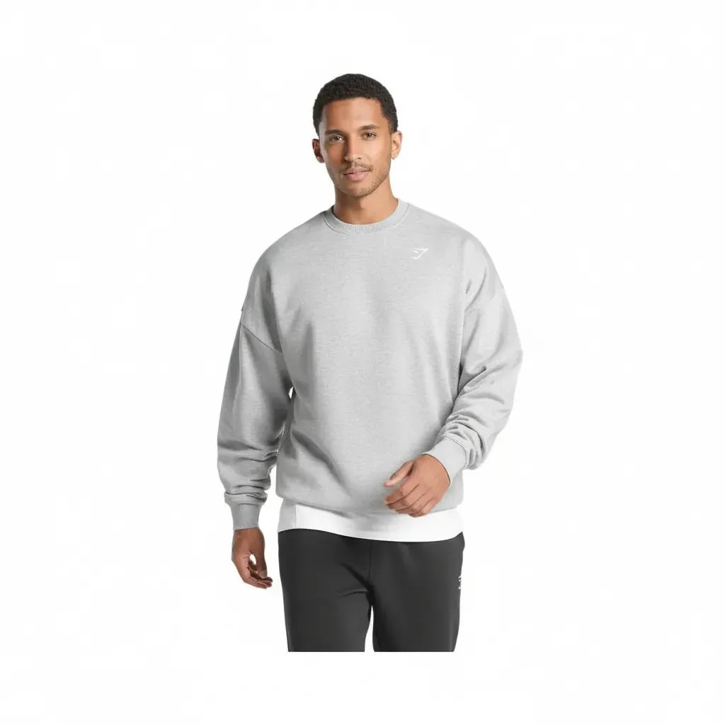 gymshark-oversized-crest-crew-light-grey-core-marl