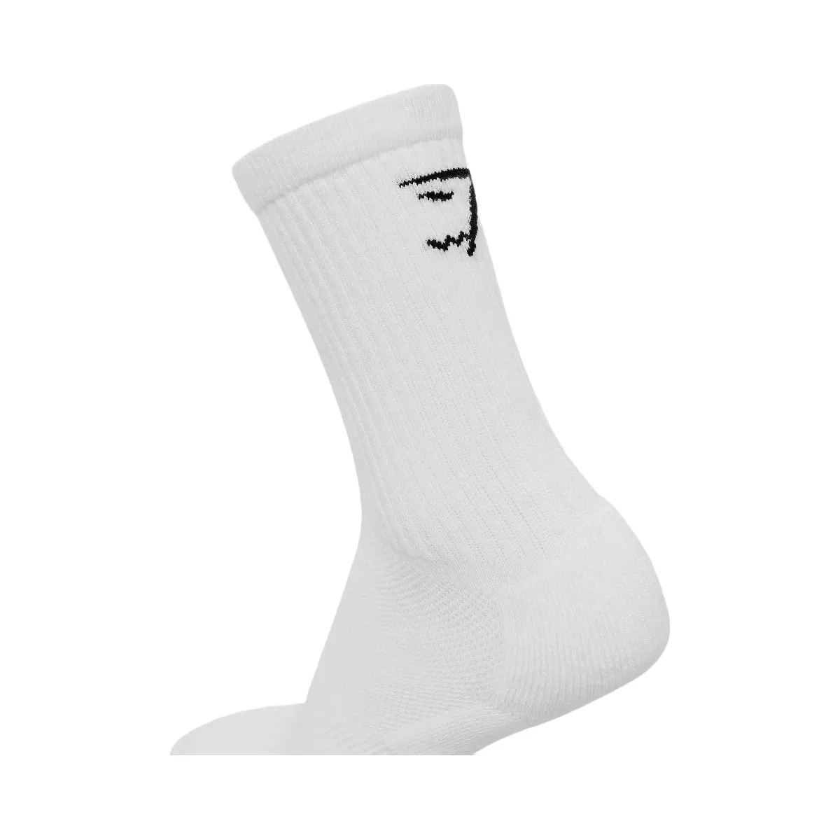 Gymshark Performance Crew Socks 3pk "GS White" - HypeFly India View 2