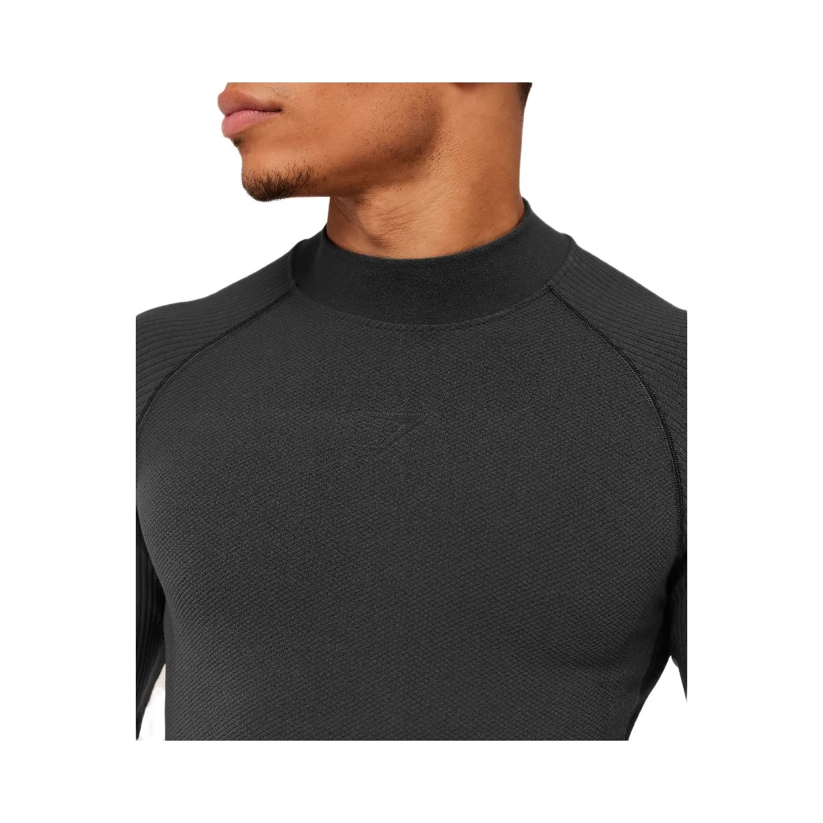 Gymshark Physique Long Sleeve T-Shirt "Grey Black" - HypeFly India View 5