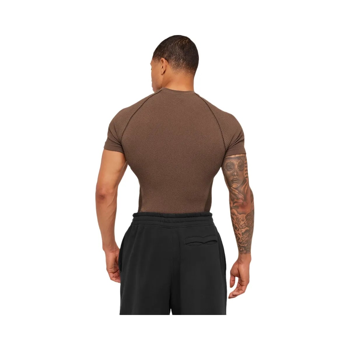 Gymshark Physique T-Shirt "Soft Brown Archive Brown" - HypeFly India View 2