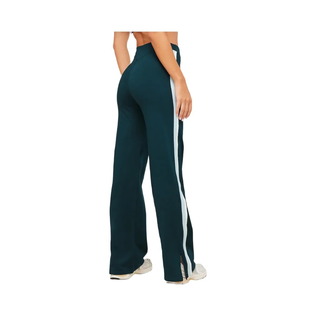 Gymshark Piping Wide Leg Pants "Deep Petrol Blue Smoke Blue Soft White" - HypeFly India View 2