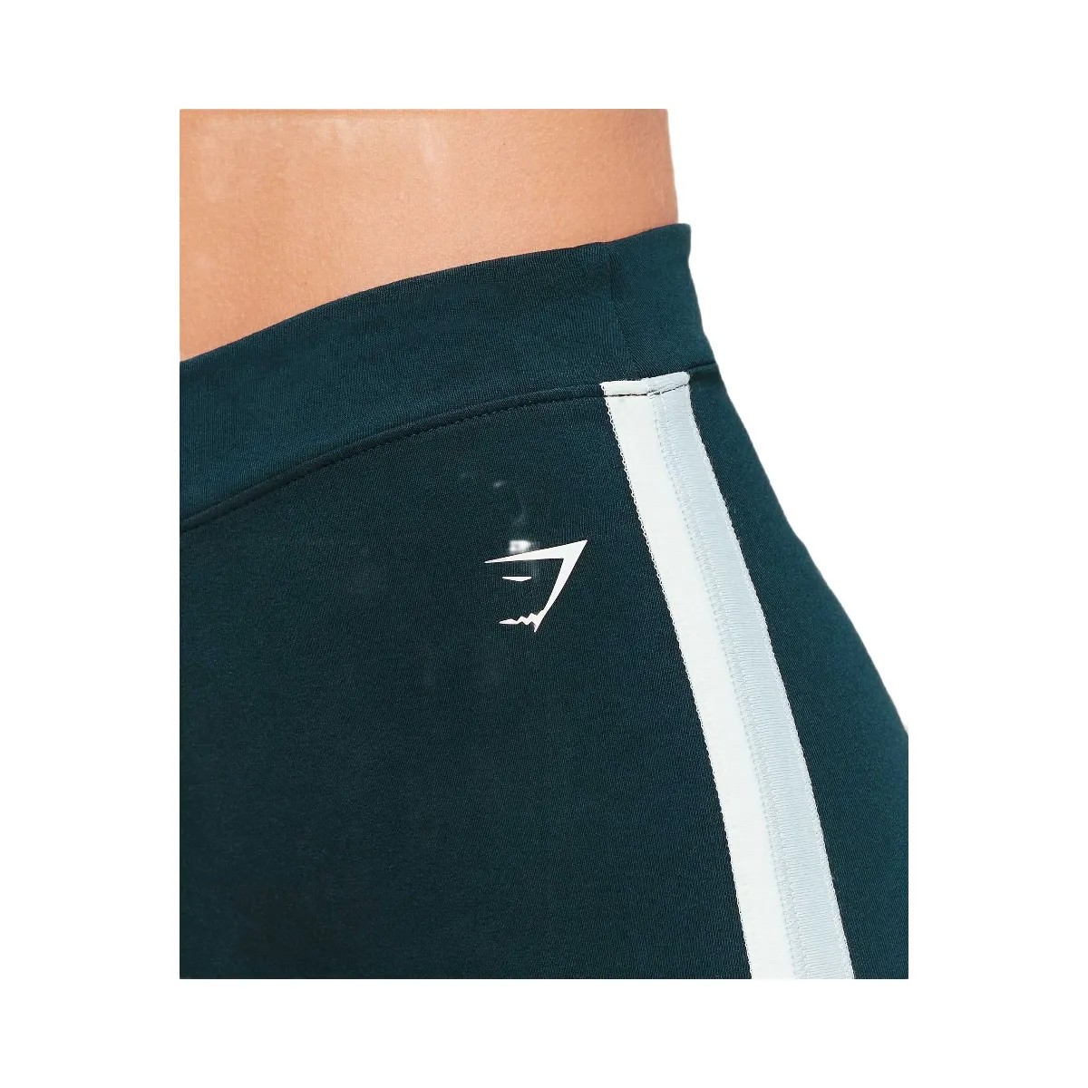 Gymshark Piping Wide Leg Pants "Deep Petrol Blue Smoke Blue Soft White" - HypeFly India View 5