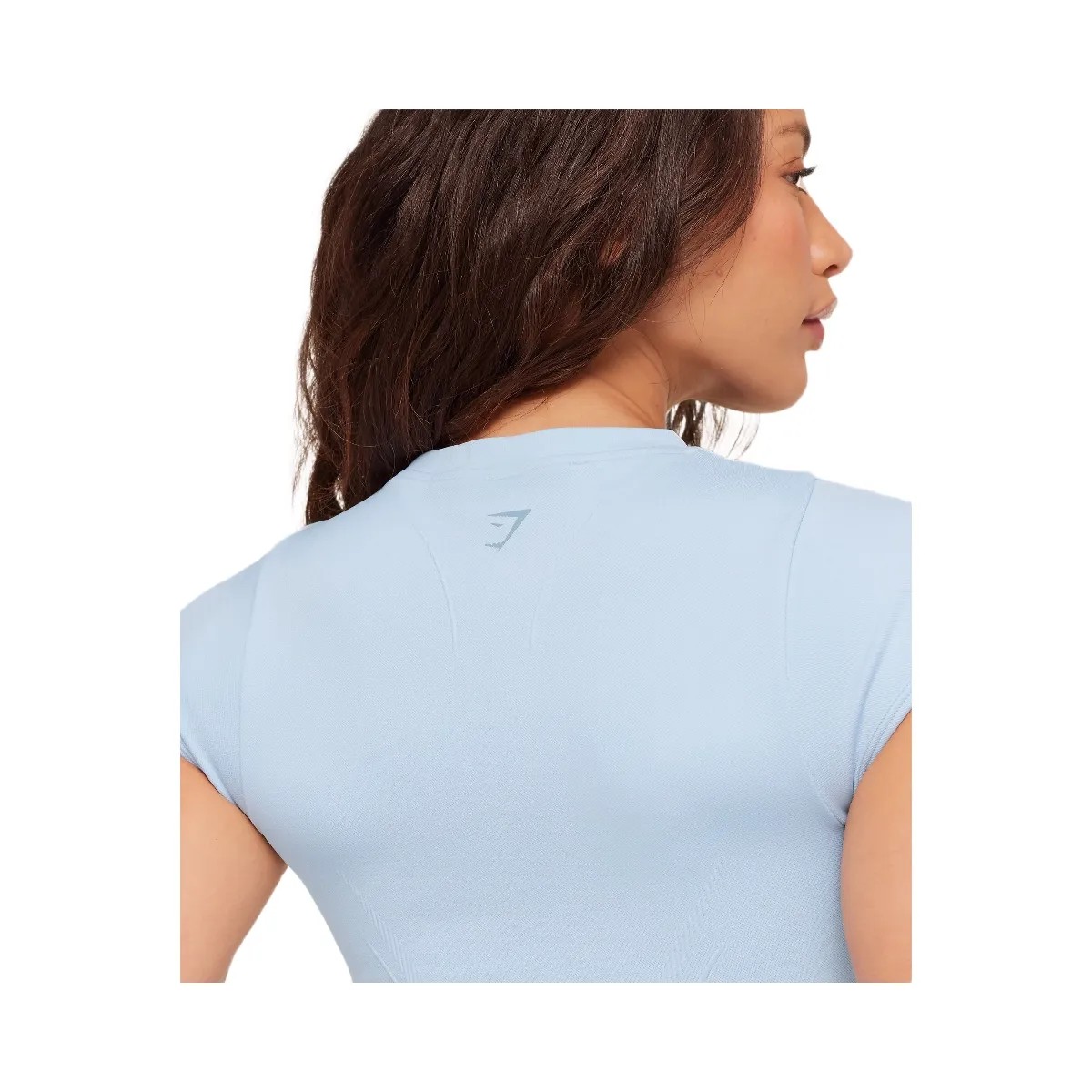 Gymshark Poise Crew Neck Short Sleeve Top "Chilled Blue" - HypeFly India View 6