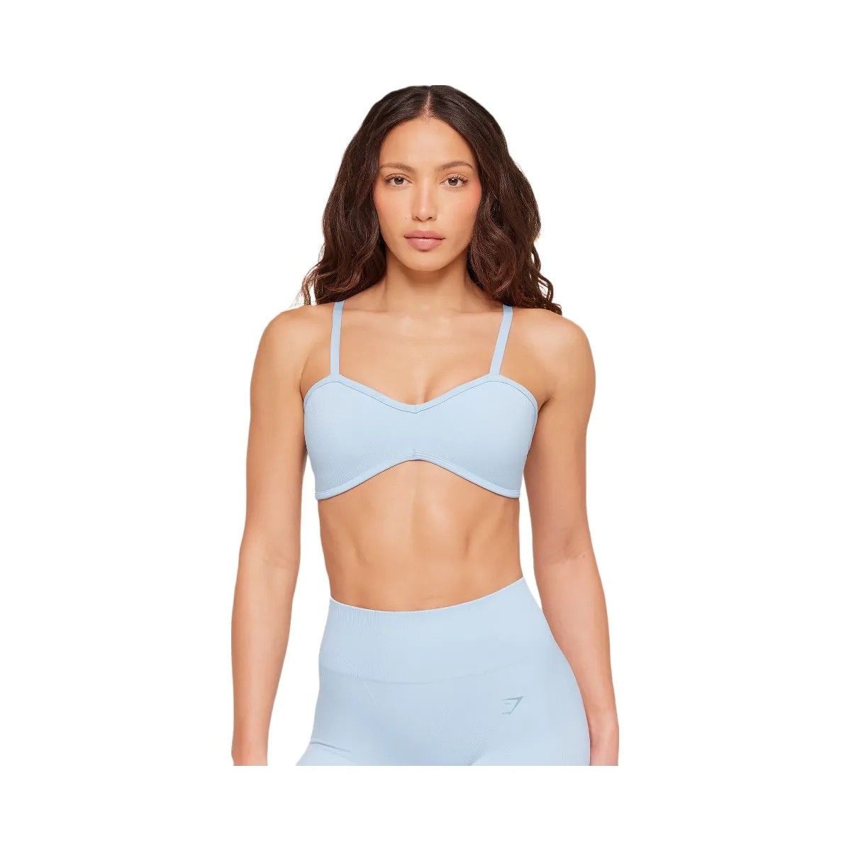 Gymshark Poise Light Support Seamless Sports Bra "Chilled Blue" - HypeFly India View 1