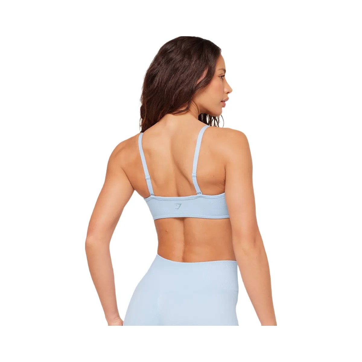 Gymshark Poise Light Support Seamless Sports Bra "Chilled Blue" - HypeFly India View 2