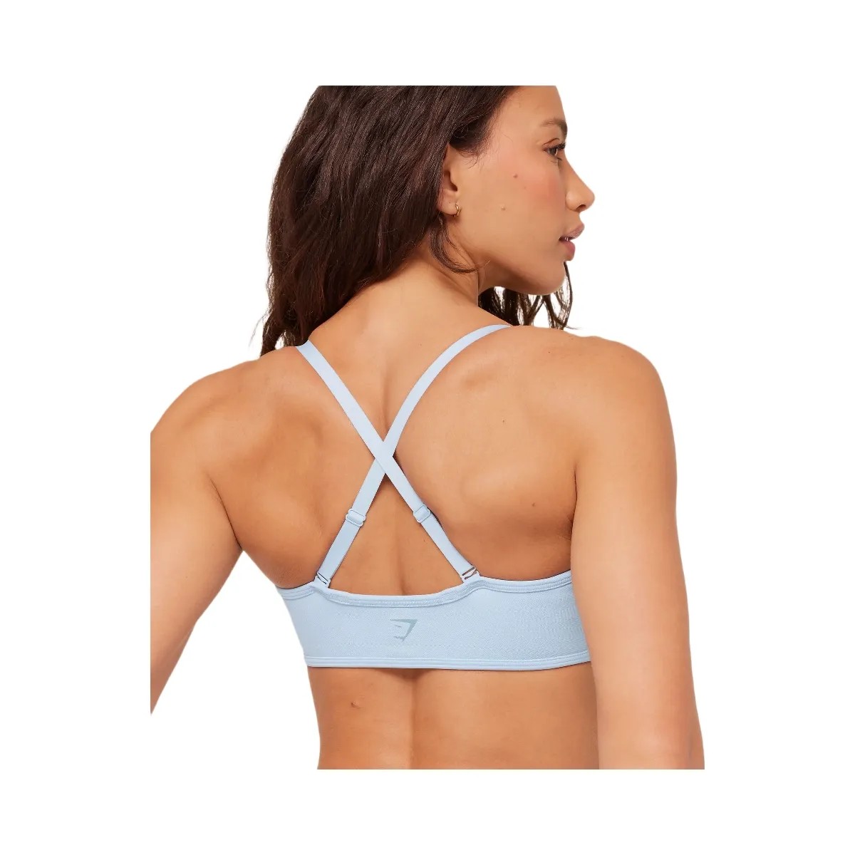 Gymshark Poise Light Support Seamless Sports Bra "Chilled Blue" - HypeFly India View 6