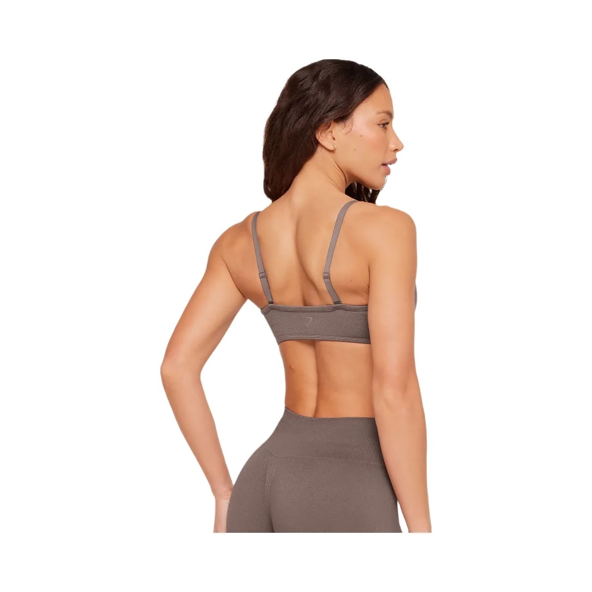 Gymshark Poise Light Support Seamless Sports Bra "Cool Brown" - HypeFly India View 2