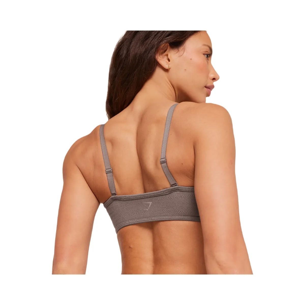 Gymshark Poise Light Support Seamless Sports Bra "Cool Brown" - HypeFly India View 6