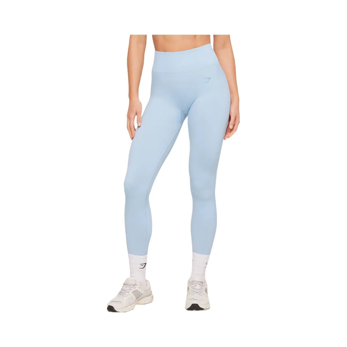Gymshark Poise Seamless Leggings "Chilled Blue" - HypeFly India View 1