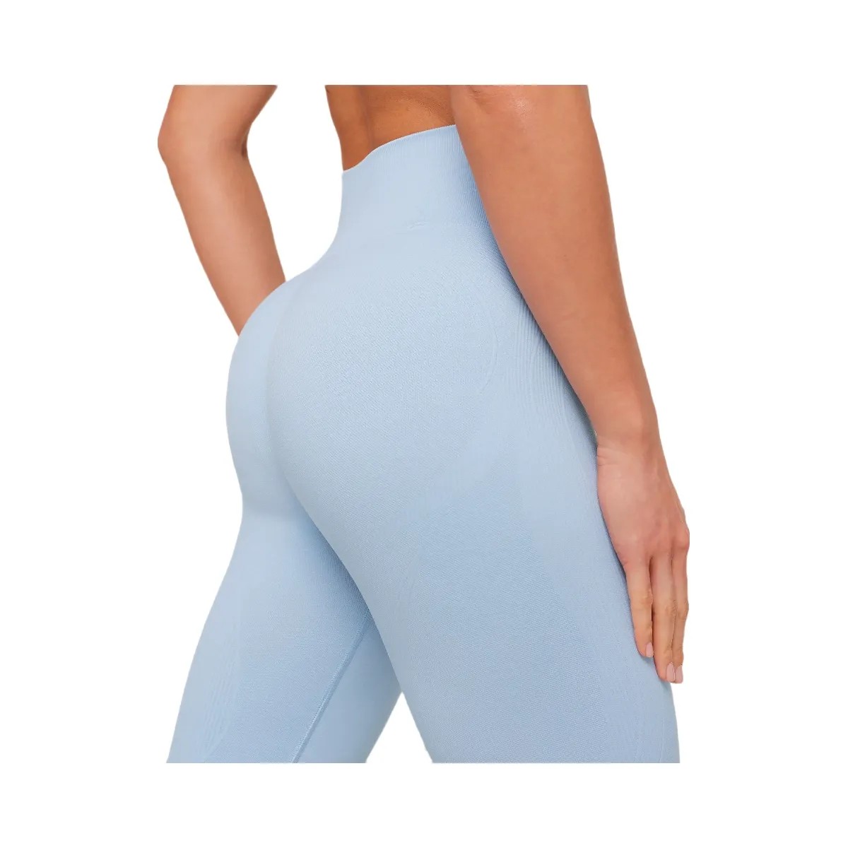 Gymshark Poise Seamless Leggings "Chilled Blue" - HypeFly India View 5