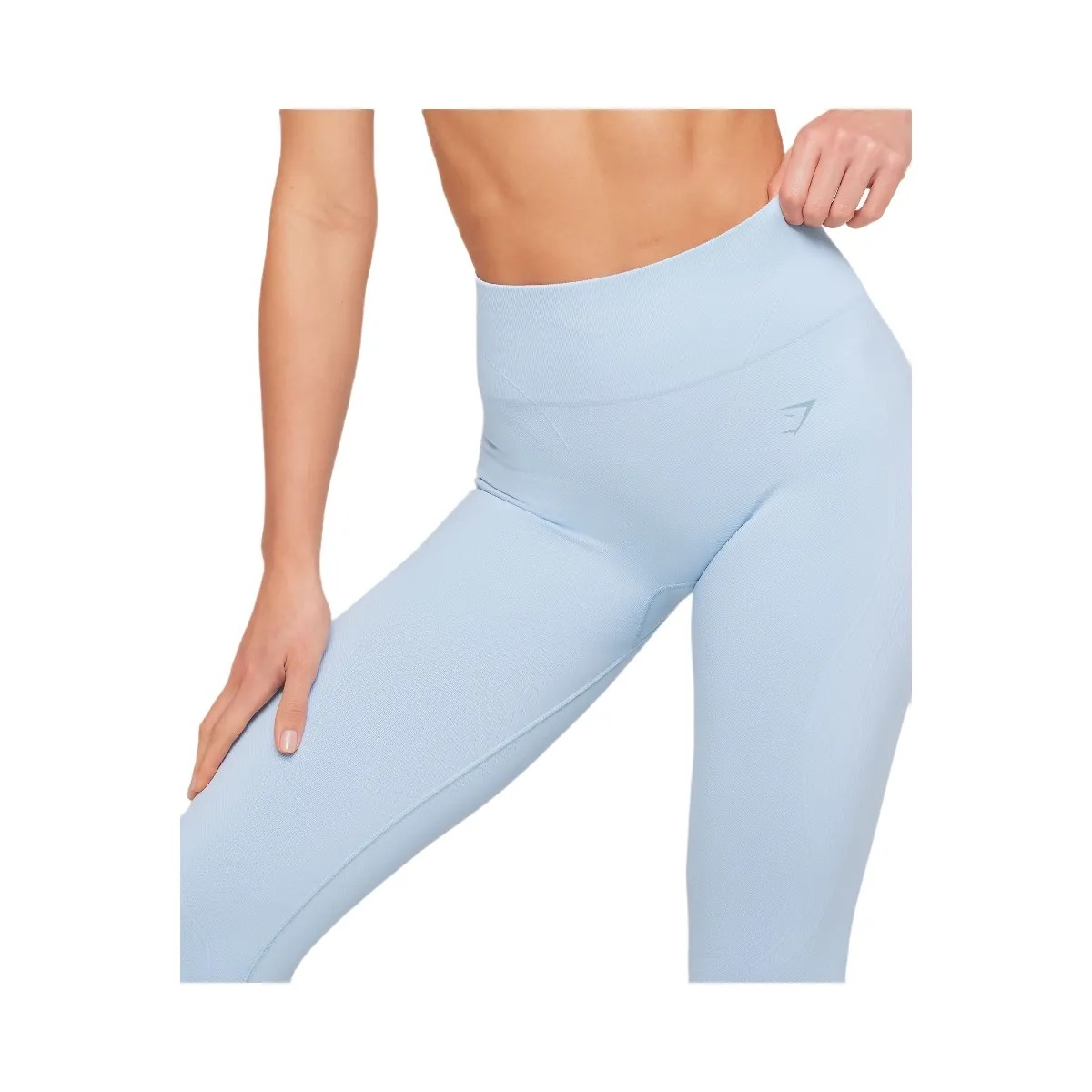 Gymshark Poise Seamless Leggings "Chilled Blue" - HypeFly India View 6