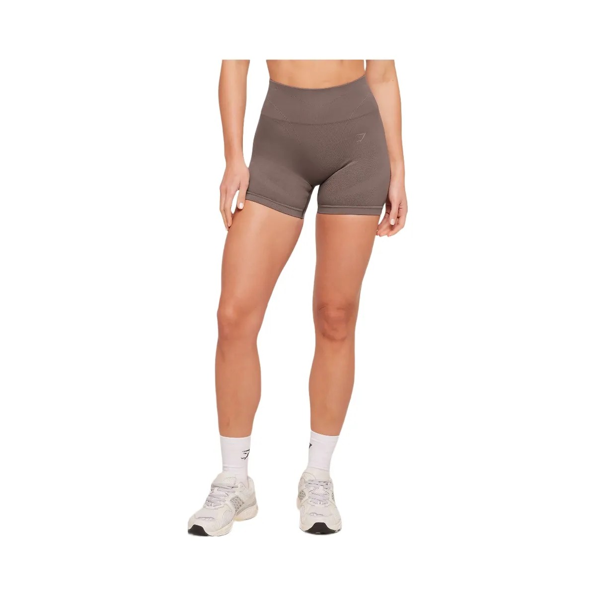 Gymshark Poise Seamless Shorts "Cool Brown" - HypeFly India View 1