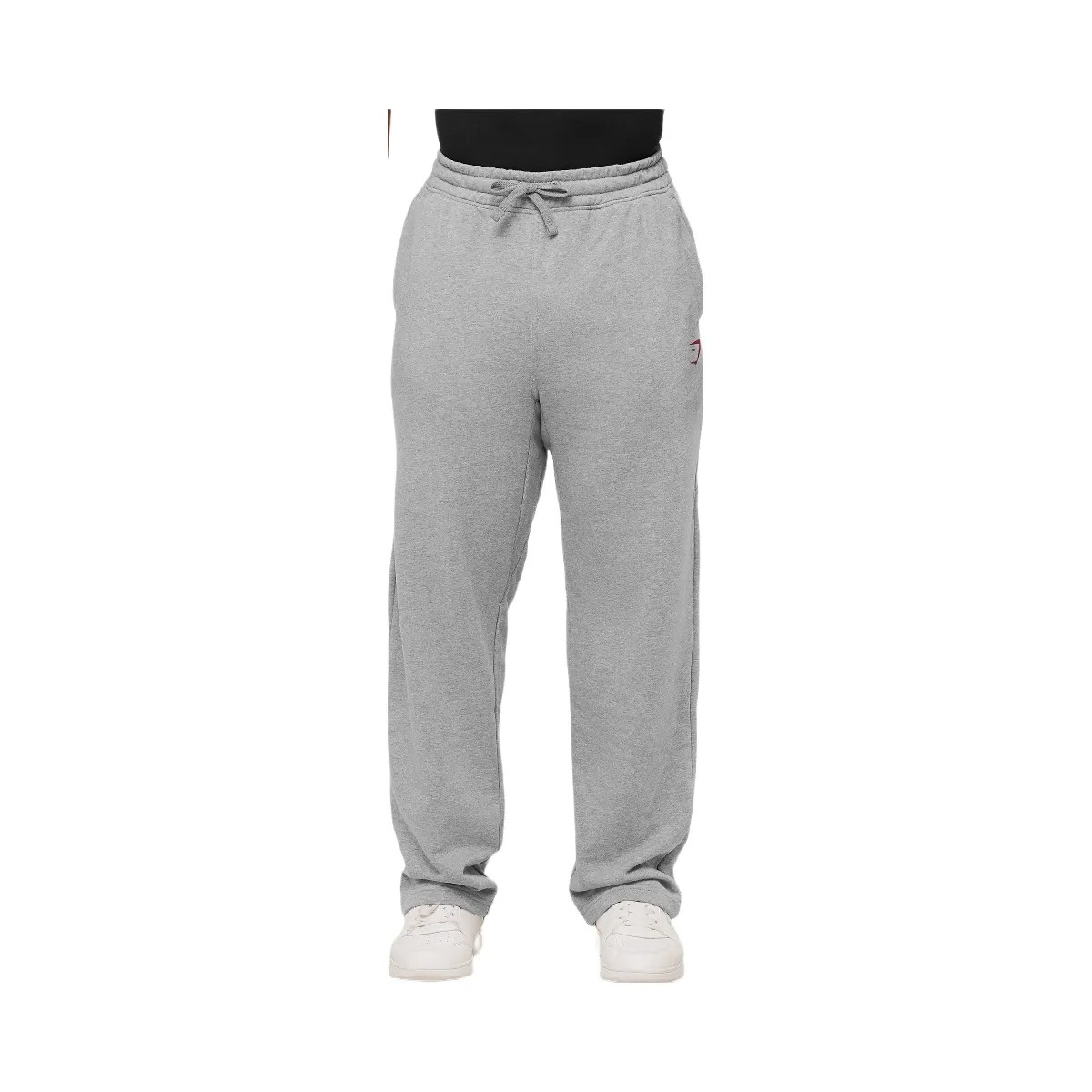 Gymshark Power Straight Leg Pants "Charcoal Core Marl Sets Red" - HypeFly India View 2