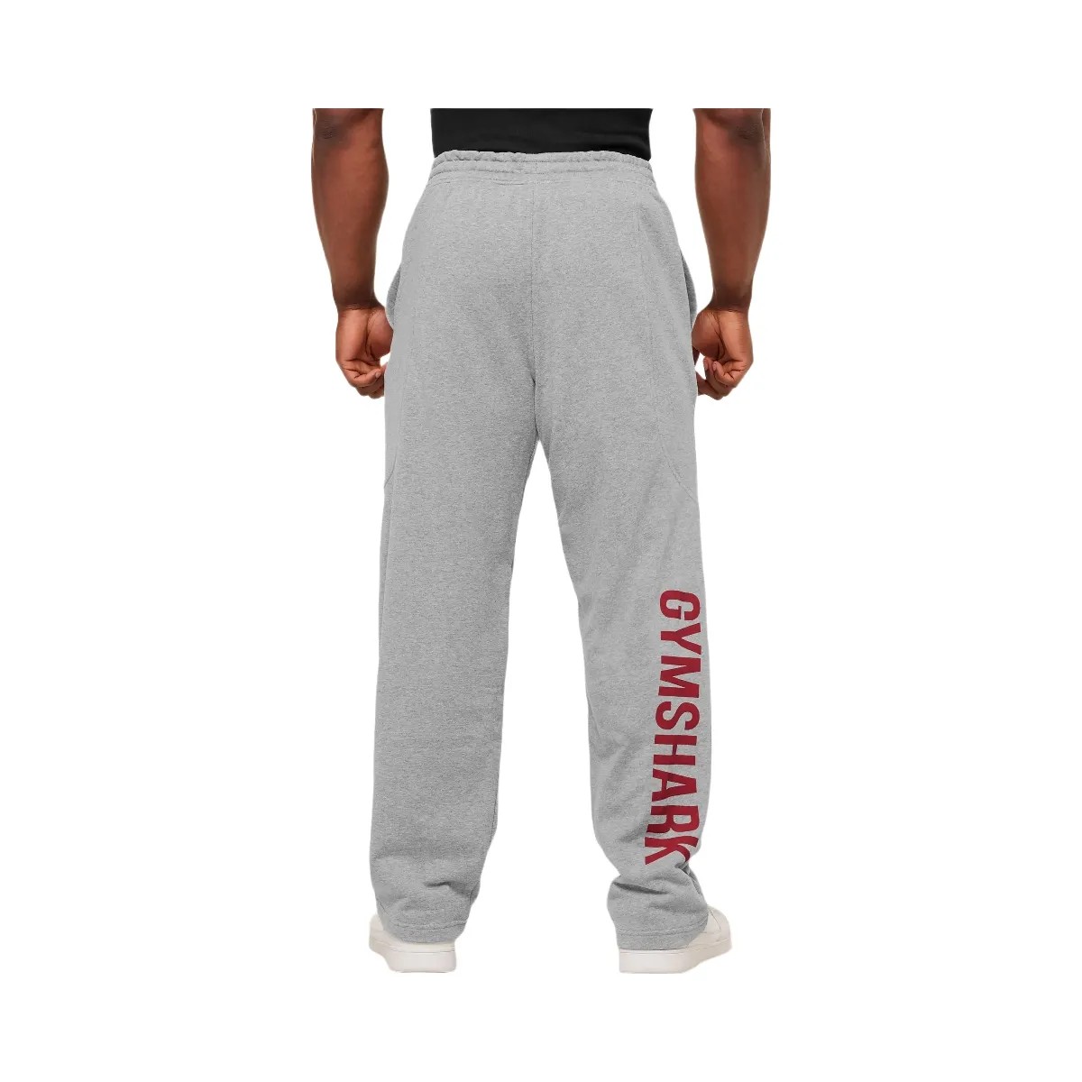 Gymshark Power Straight Leg Pants "Charcoal Core Marl Sets Red" - HypeFly India View 3