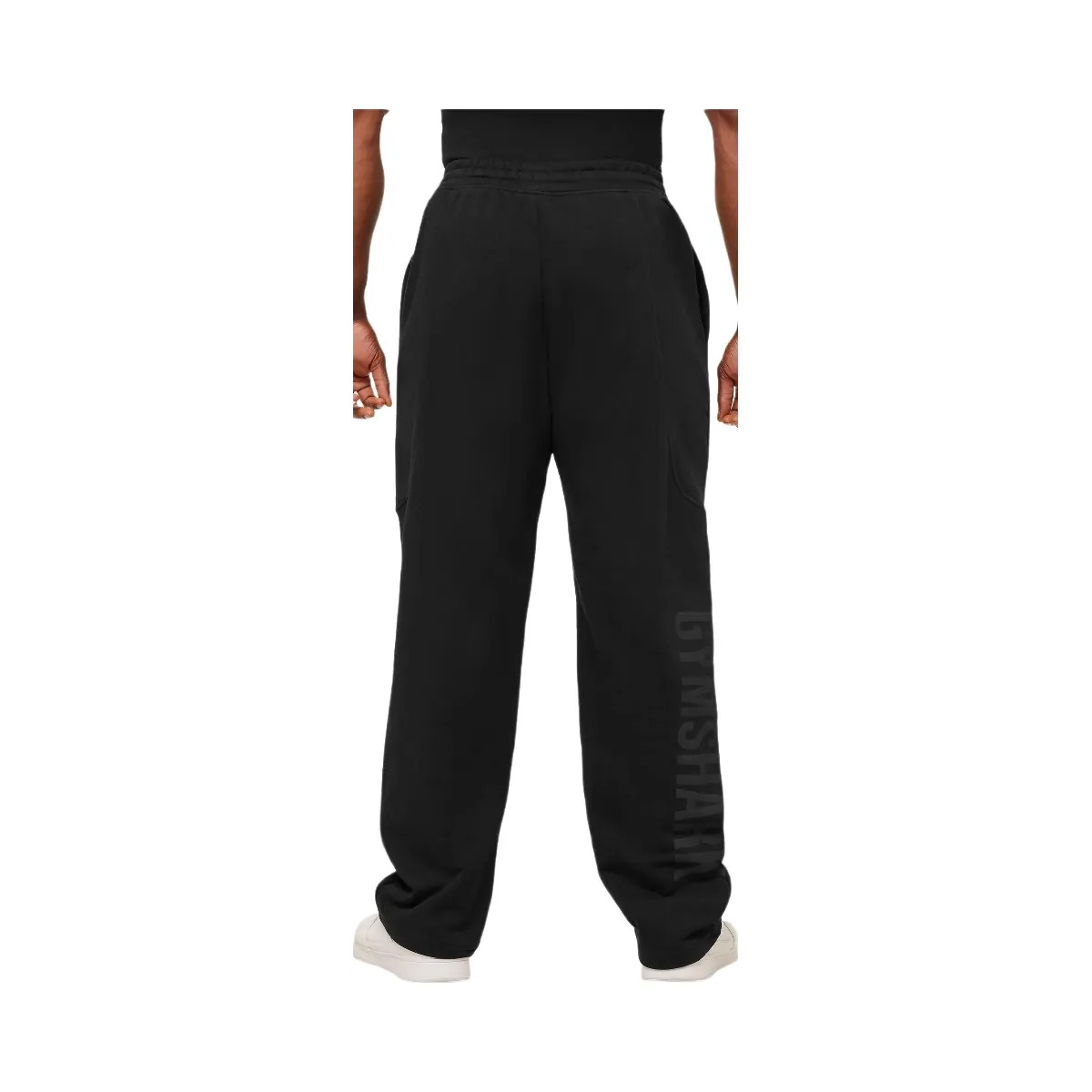 Gymshark Power Straight Leg Pants "GS Black GS Asphalt Grey" - HypeFly India View 3