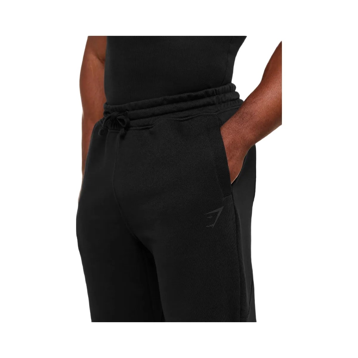 Gymshark Power Straight Leg Pants "GS Black GS Asphalt Grey" - HypeFly India View 5