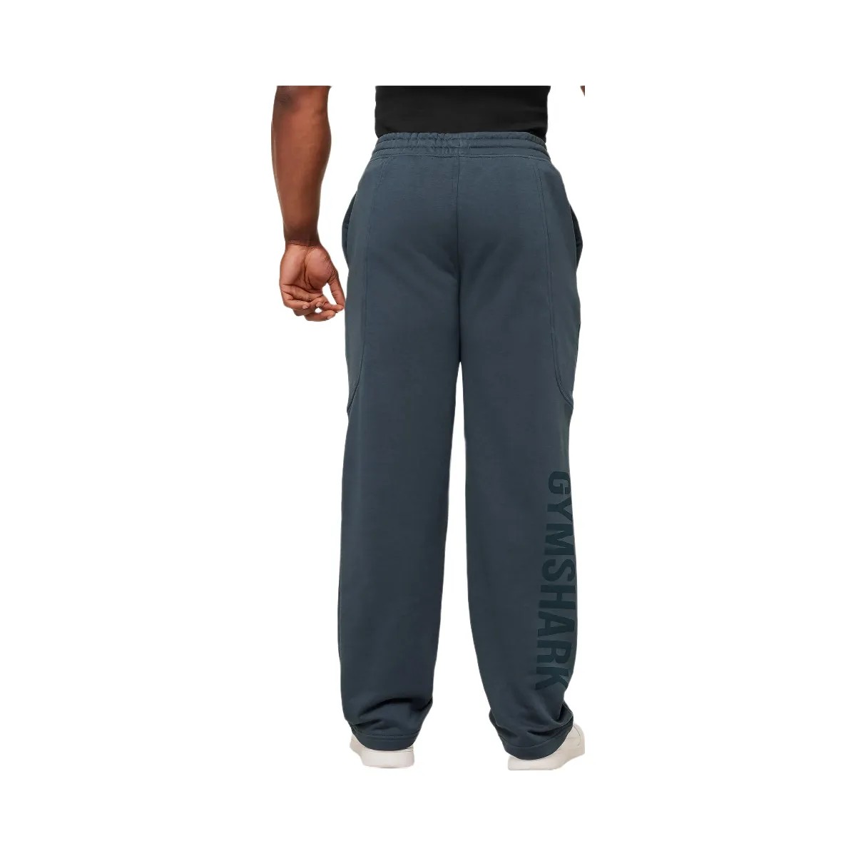 Gymshark Power Straight Leg Pants "GS Stealth Blue GS Deep Petrol Blue" - HypeFly India View 3
