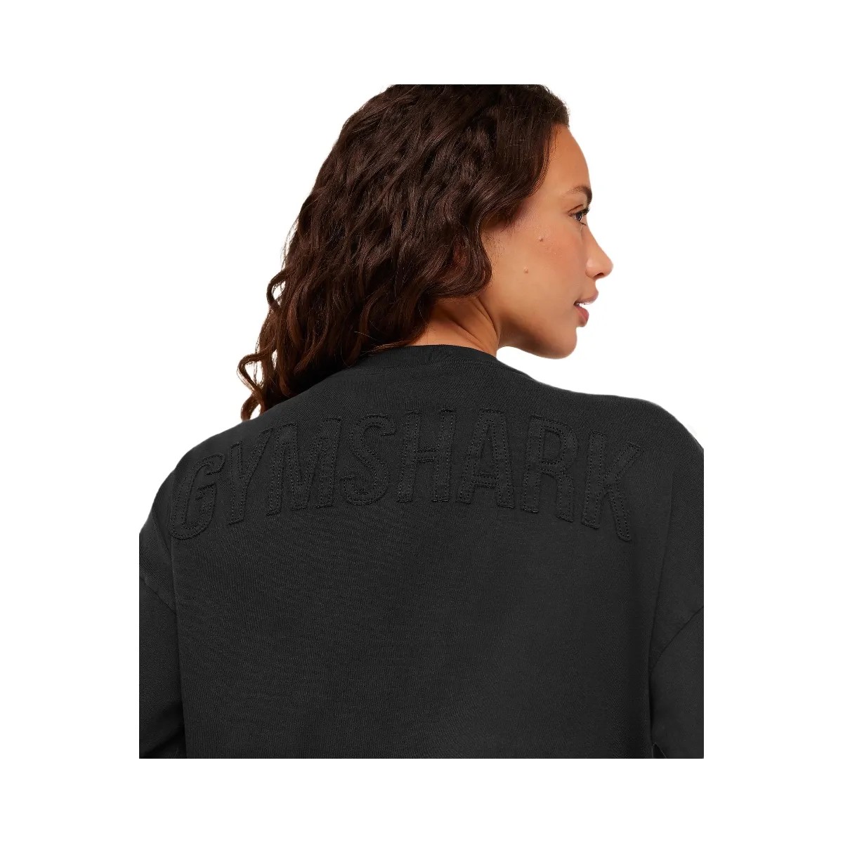 Gymshark Power Washed Long Sleeve Top "Black Acid Wash" - HypeFly India View 4