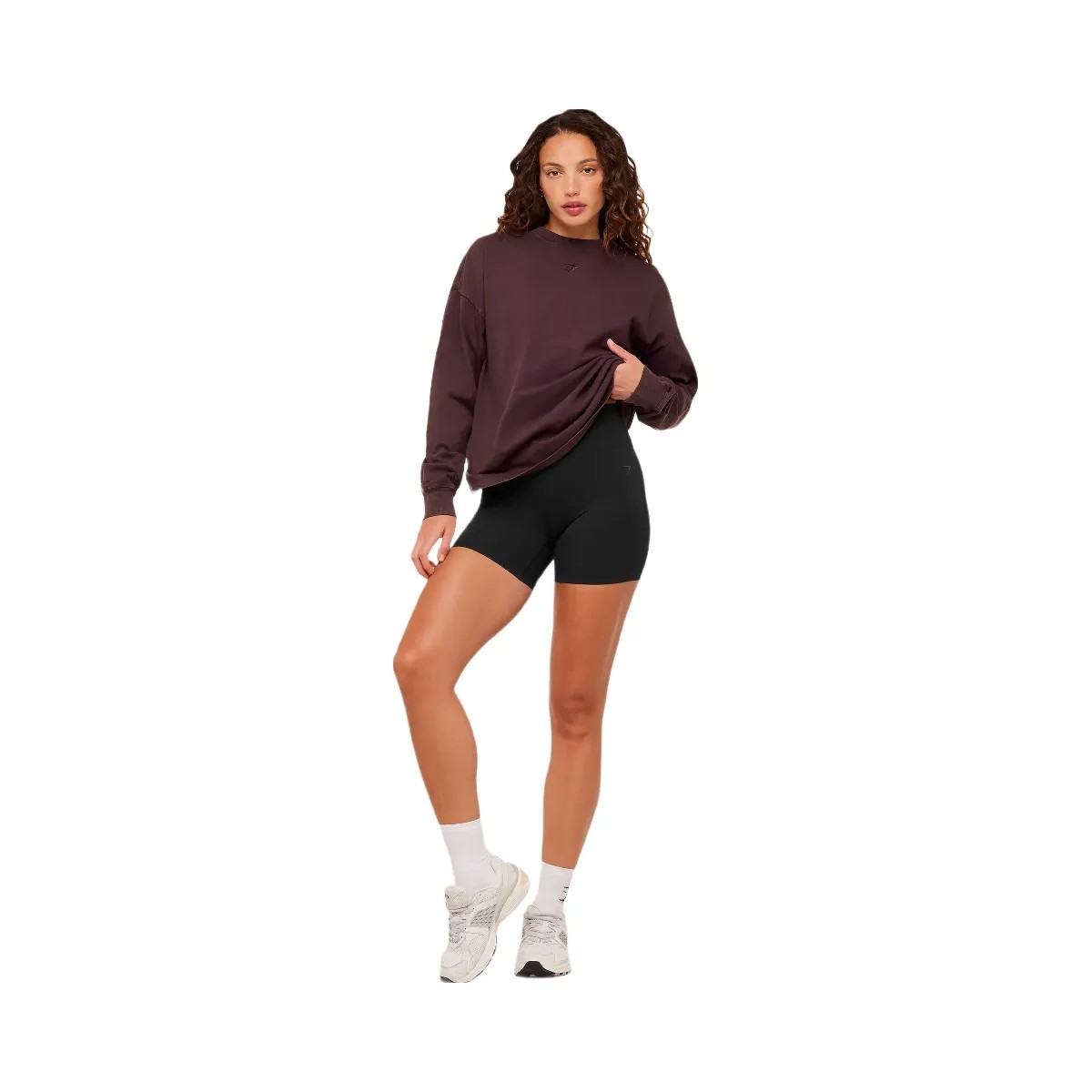 Gymshark Power Washed Long Sleeve Top "Cherry Purple Acid Wash" - HypeFly India View 6