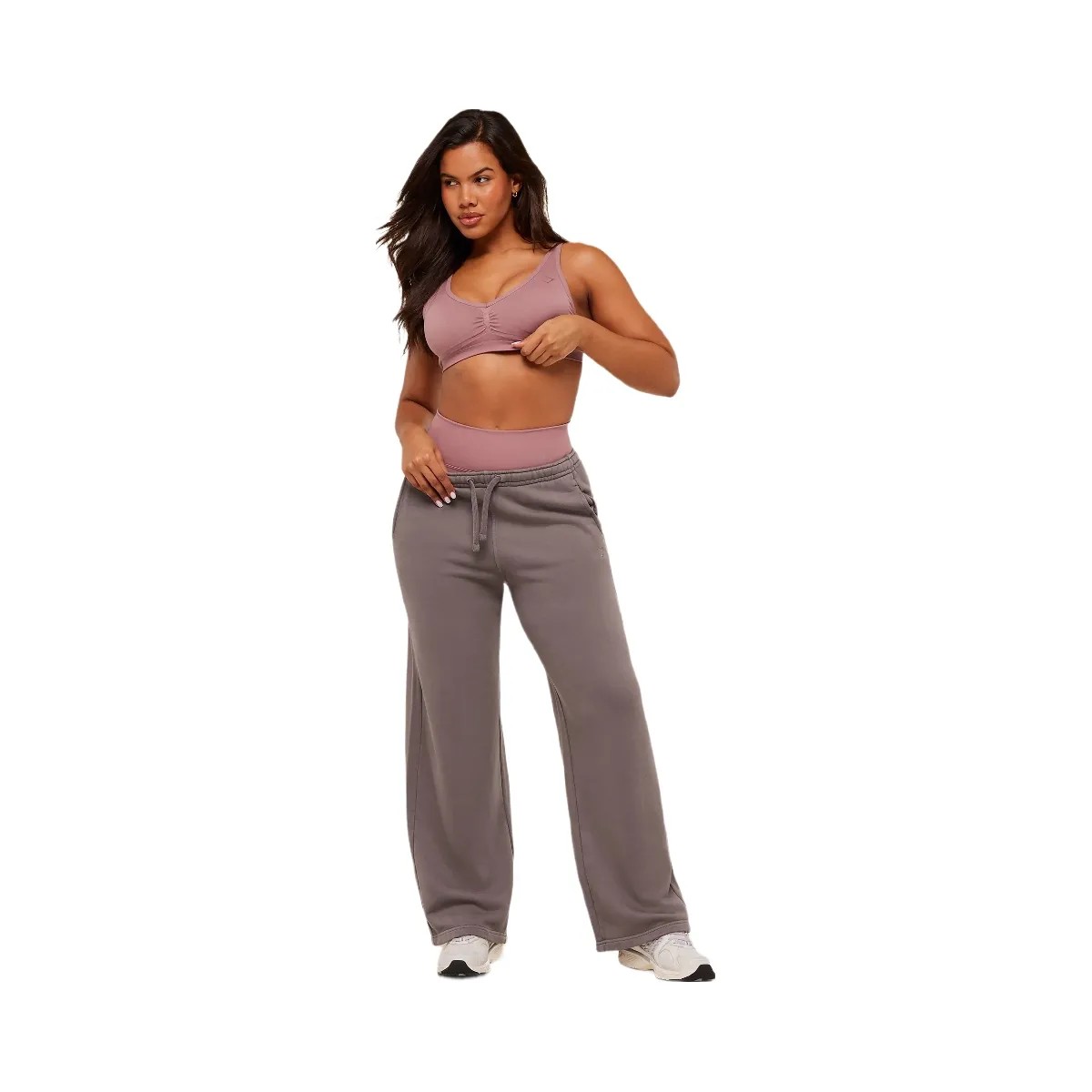 Gymshark Pump Straight Leg Pants "GS Cool Brown WASH" - HypeFly India View 6