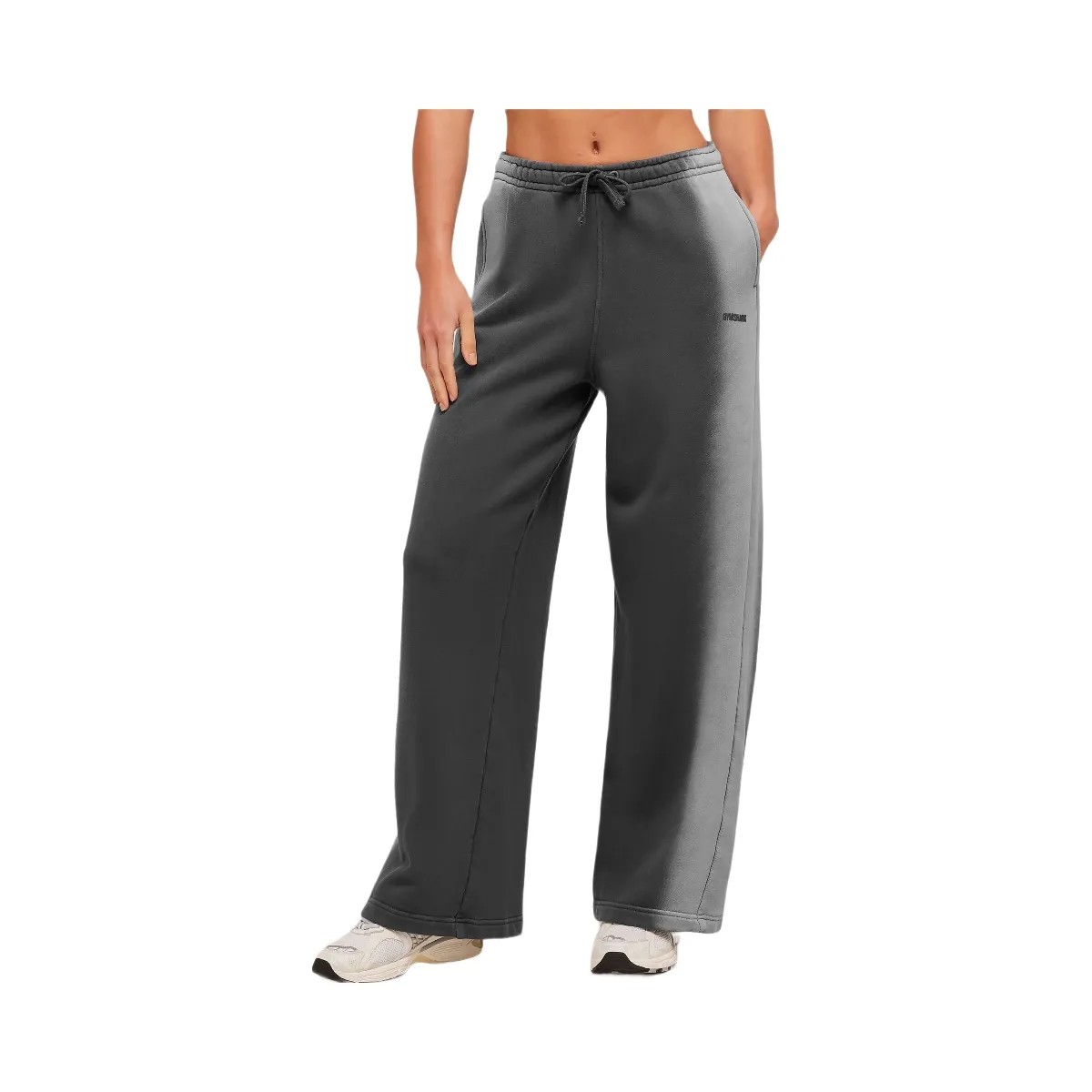 Gymshark Pump Washed Straight Leg Joggers "Onyx Grey Stratus Grey" - HypeFly India View 1